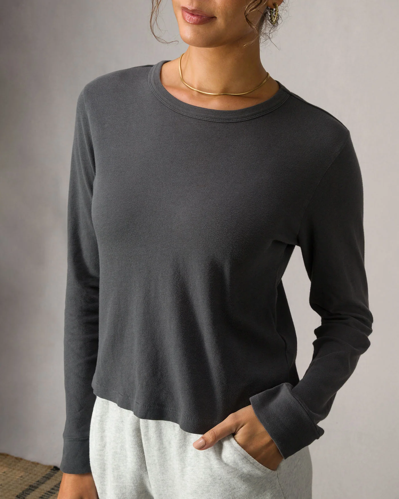 Women's Long Sleeve Crew Tee - Image 4
