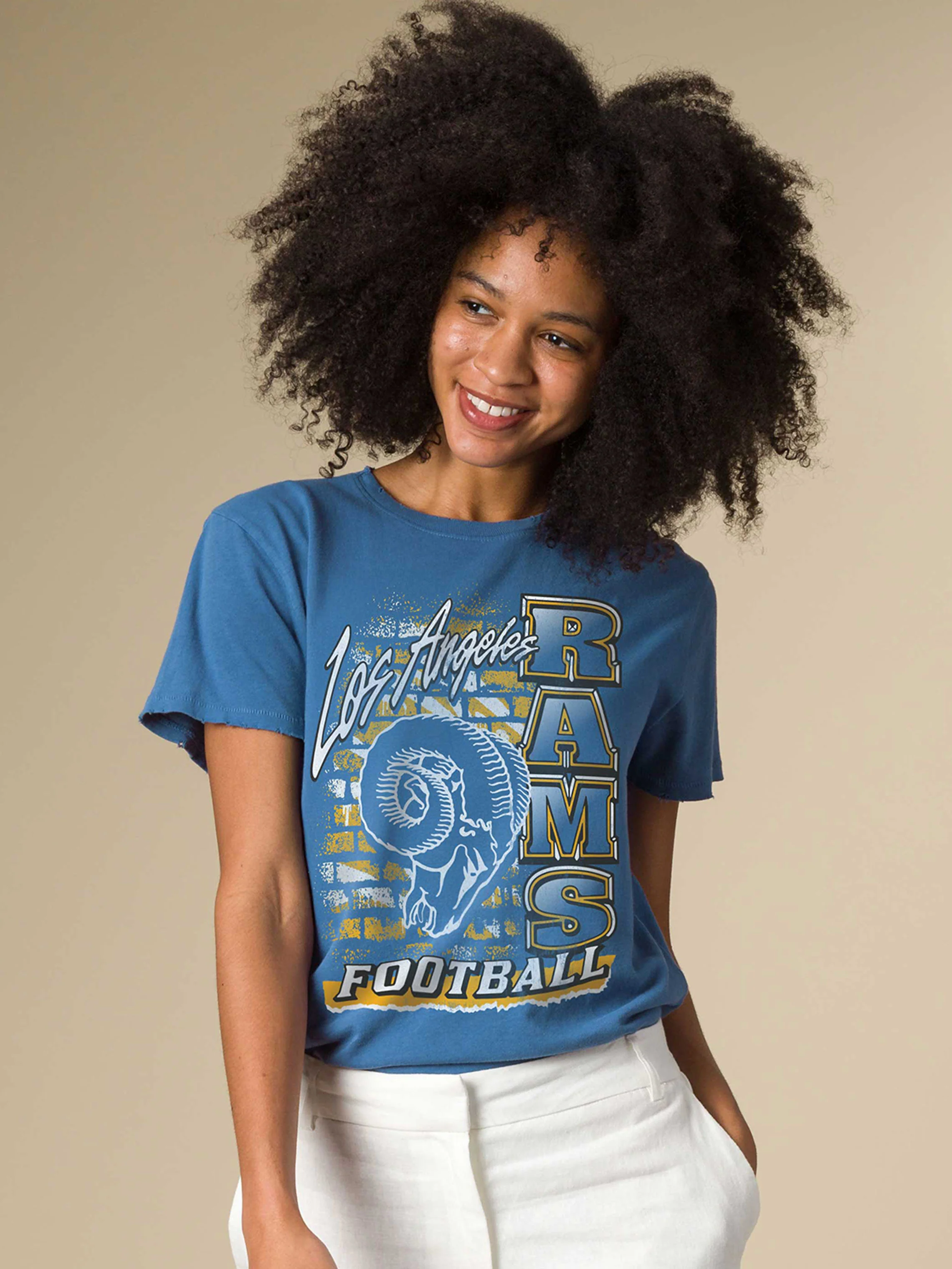 Women's Los Angeles Rams Brick Vintage Tee - Image 2