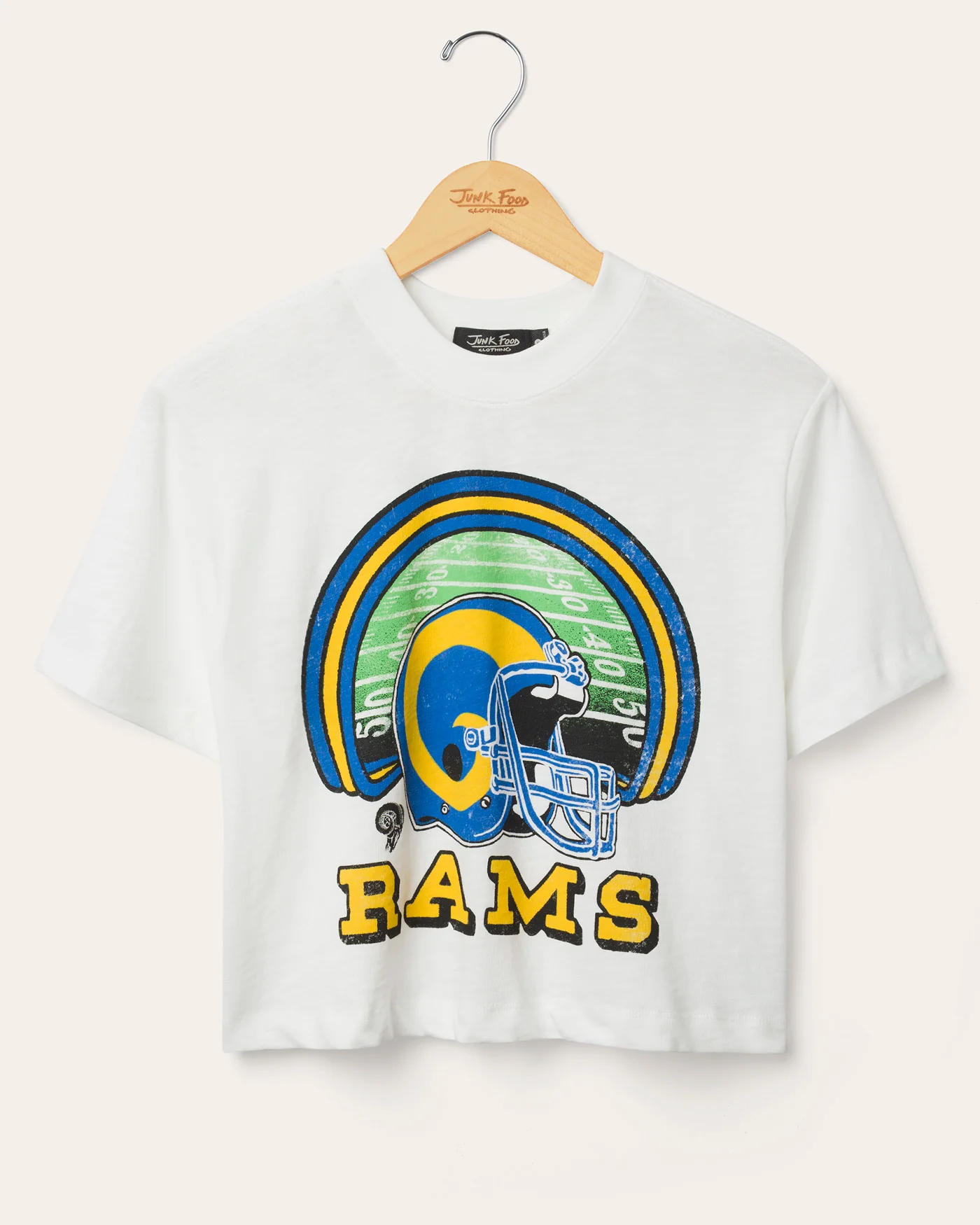 Women's Los Angeles Rams Game Time Mock Neck Crop Tee