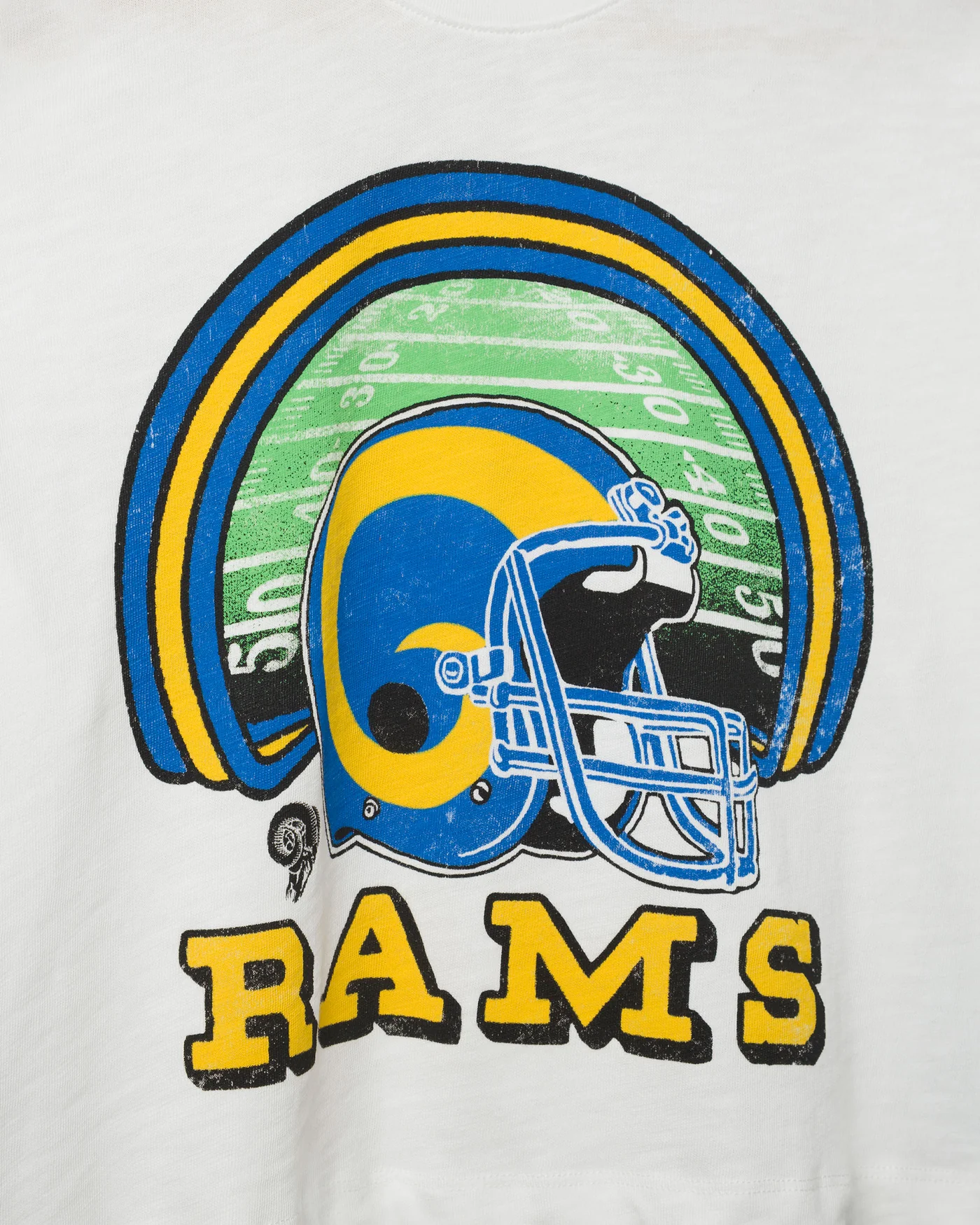Women's Los Angeles Rams Game Time Mock Neck Crop Tee - Image 5