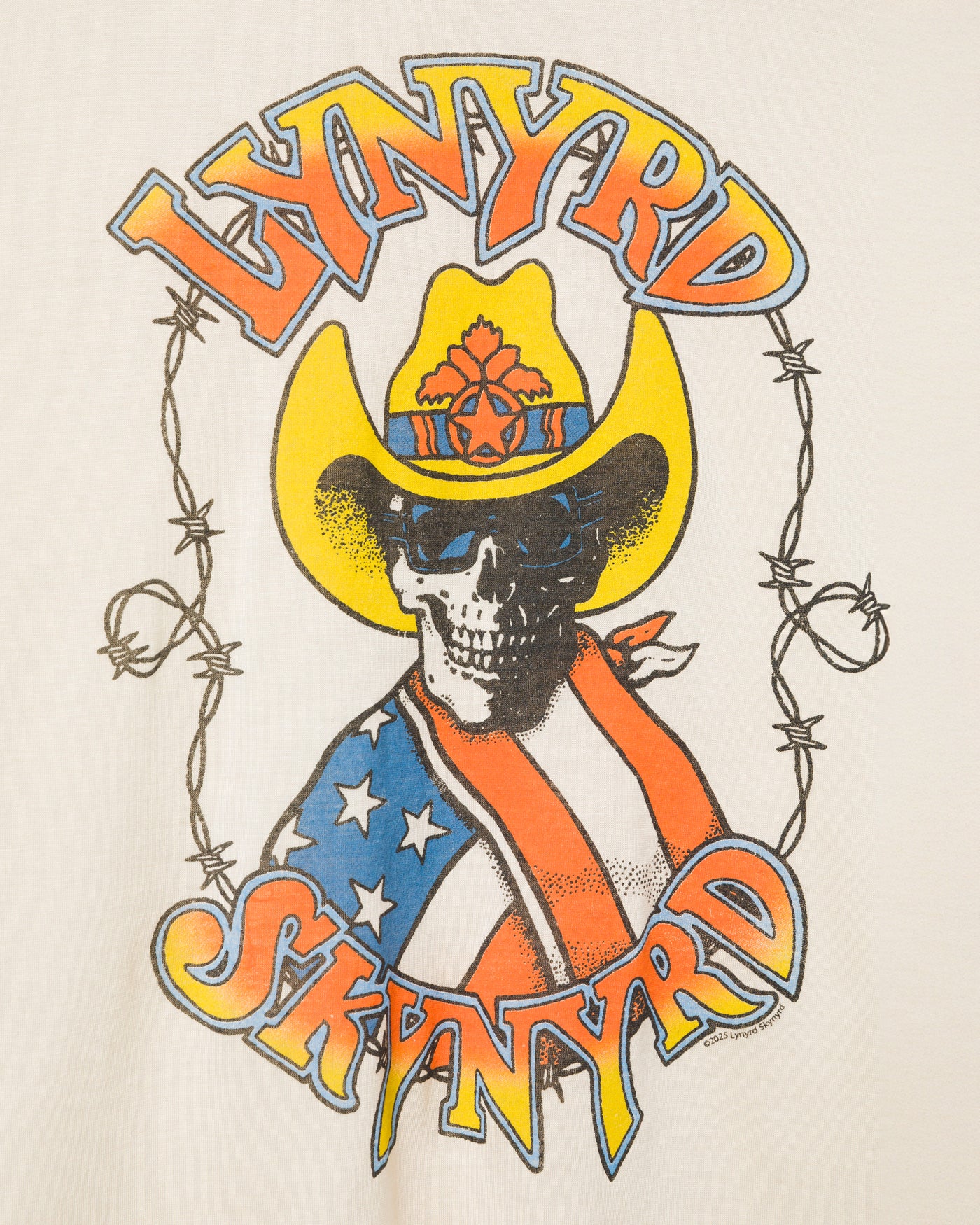 Women's Lynyrd Skynyrd Skull Cowboy Vintage Tissue Tank - Image 5