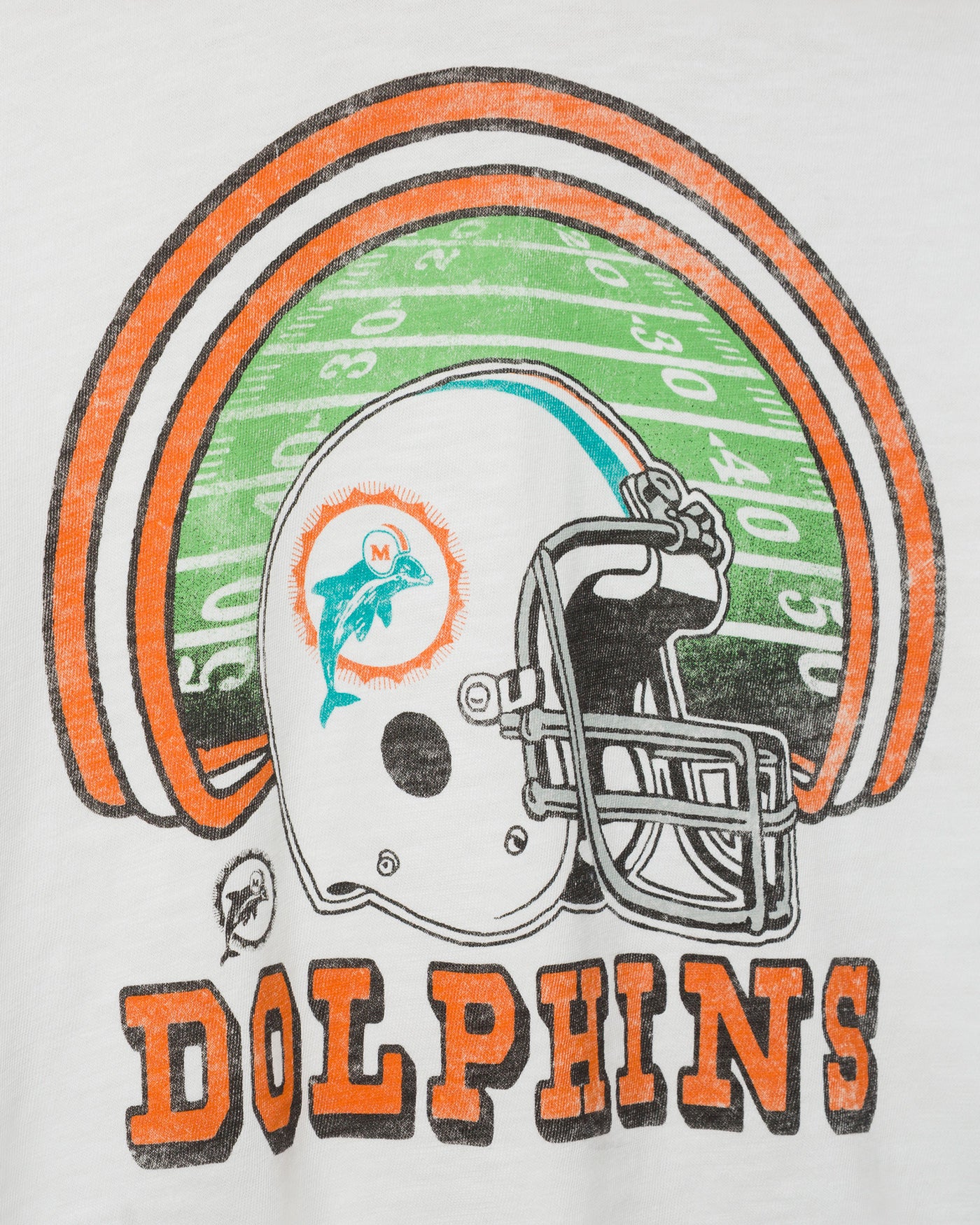 Women's Miami Dolphins Game Time Mock Neck Crop Tee - Image 5