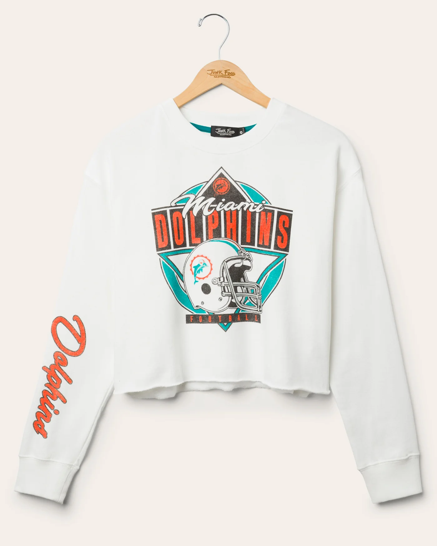 Women's Miami Dolphins Helmet Crop Fleece