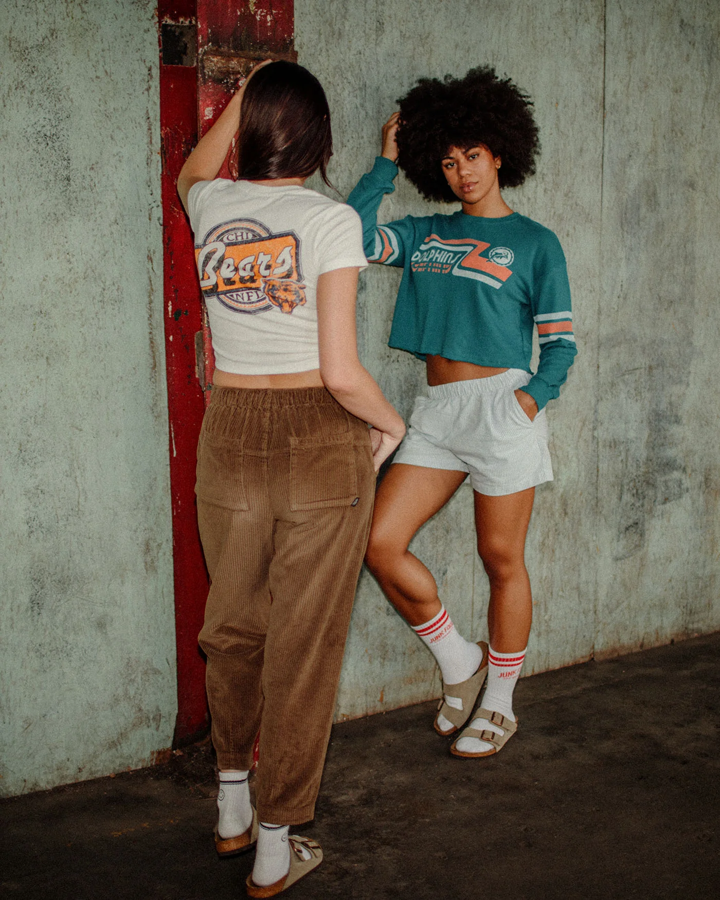 Women's Miami Dolphins Retro Crop Fleece - Image 3