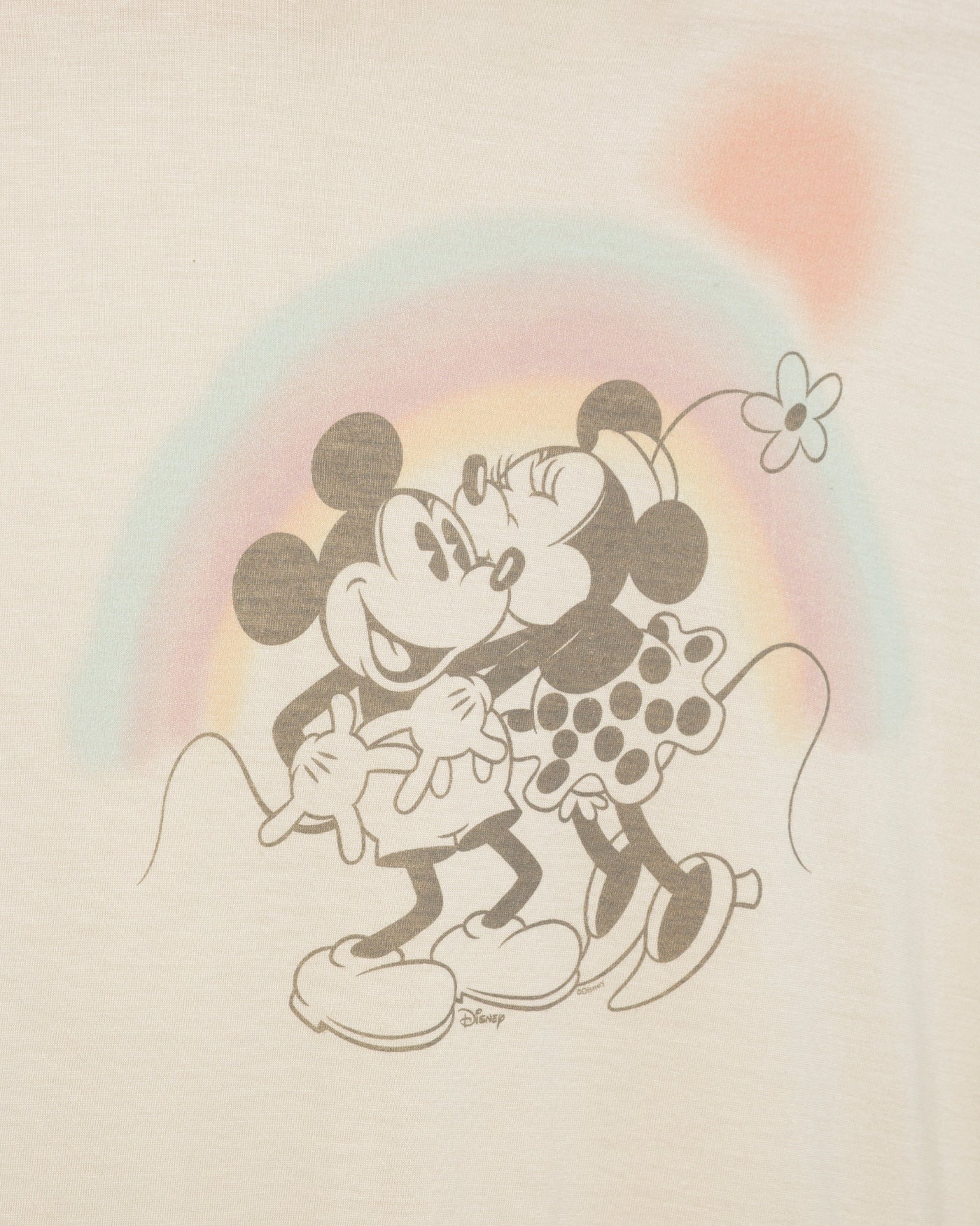 Women's Mickey and Minnie Kiss Vintage Tissue Tank - Image 3