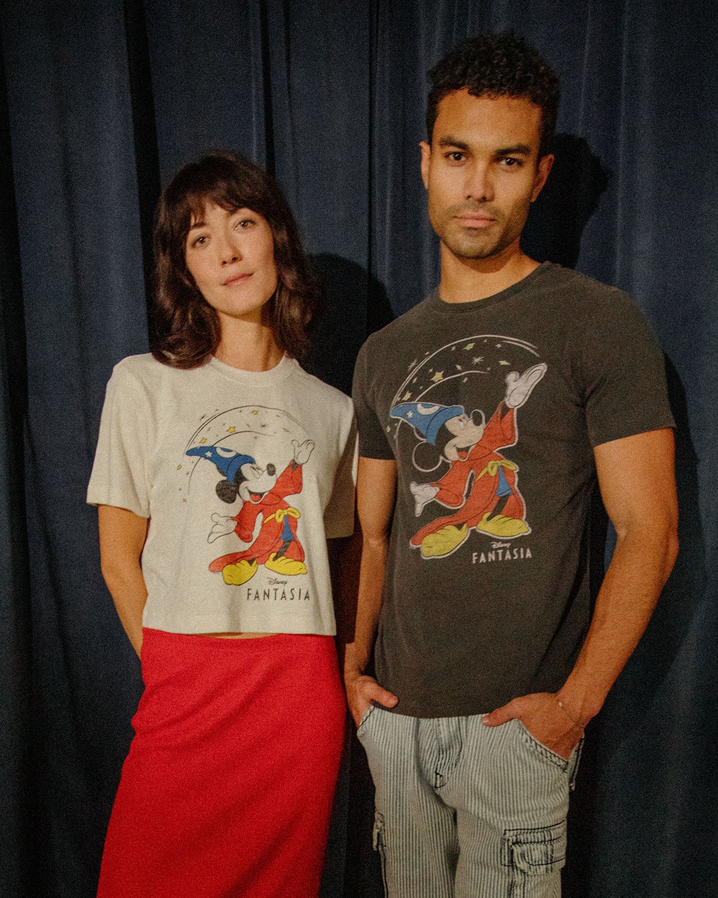 Women's Mickey Fantasia Mock Neck Crop Tee - Image 2