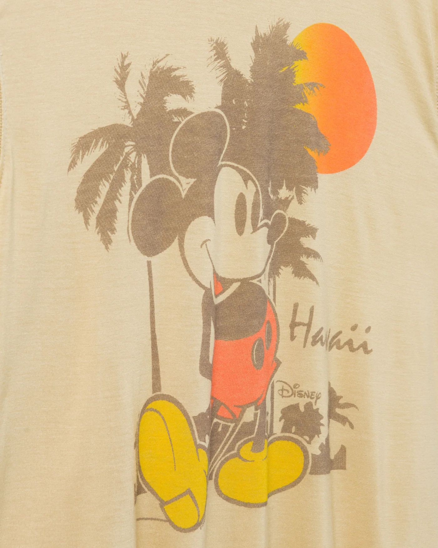Women's Mickey Hawaii Vintage Tissue Tank - Image 4