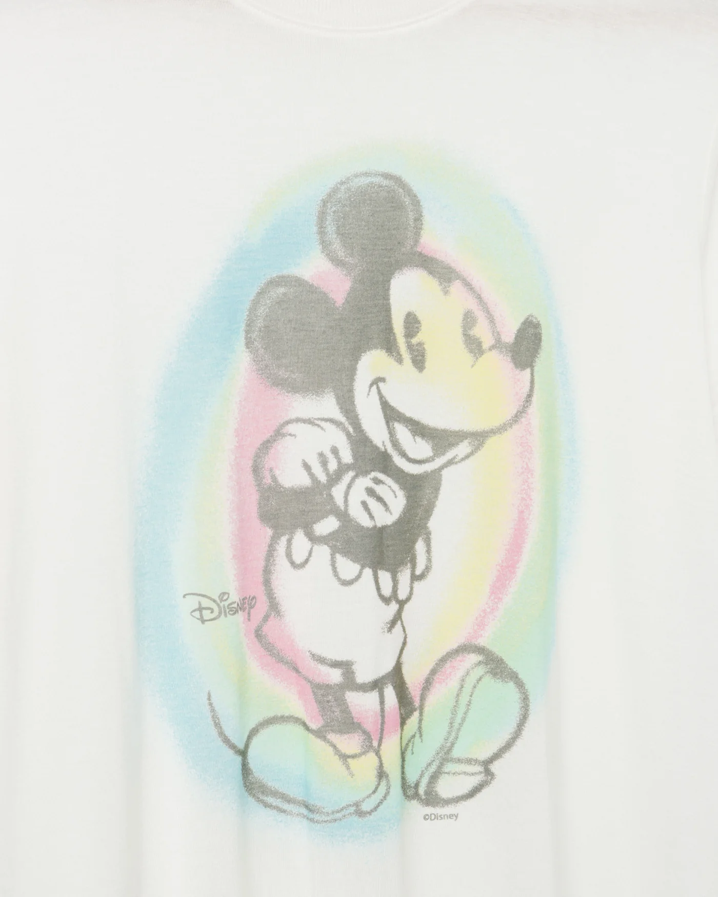 Women's Mickey Old School Spray Paint Vintage Tissue Tee - Image 5