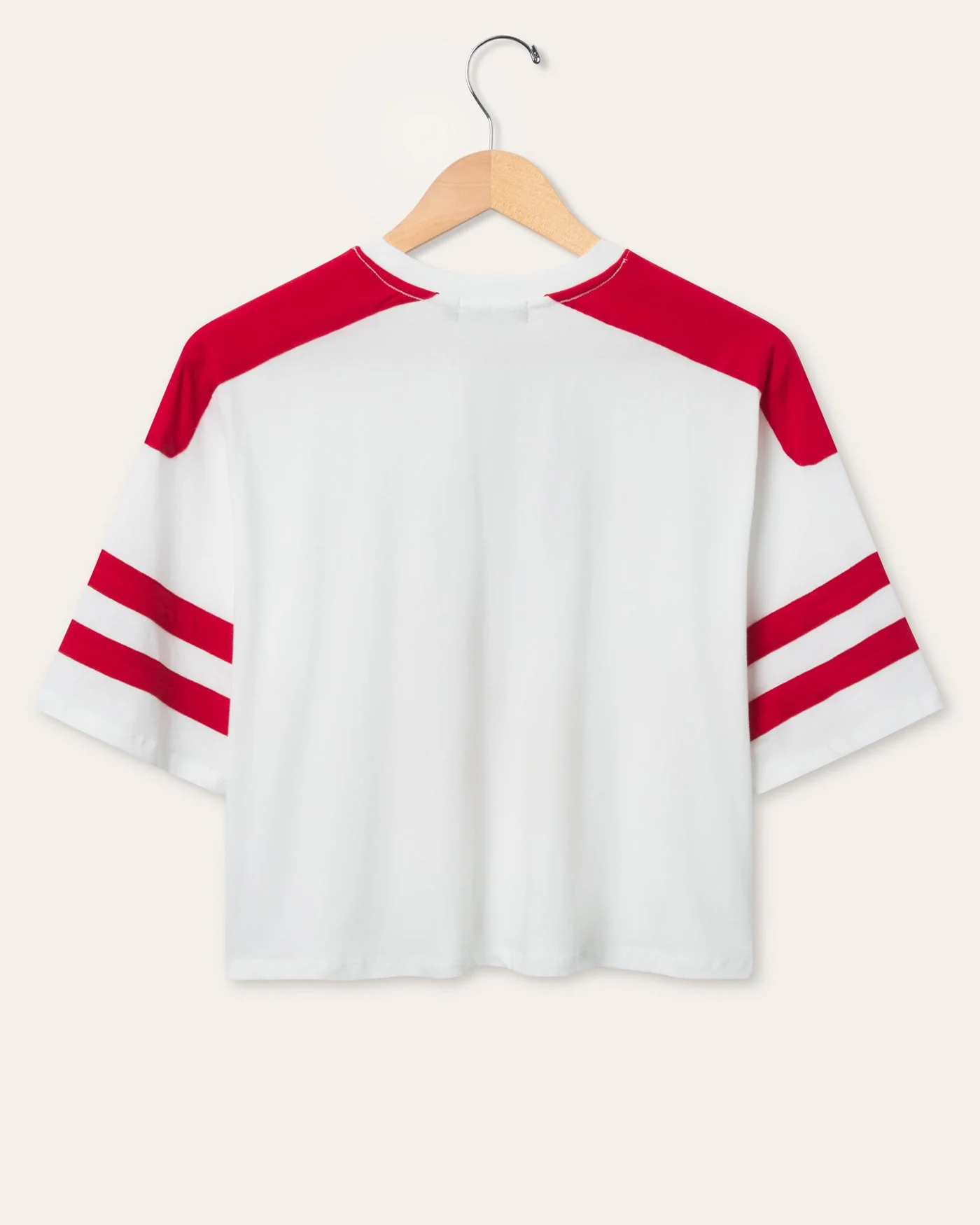 Women's Mickey Striped Crop Tee - Image 3