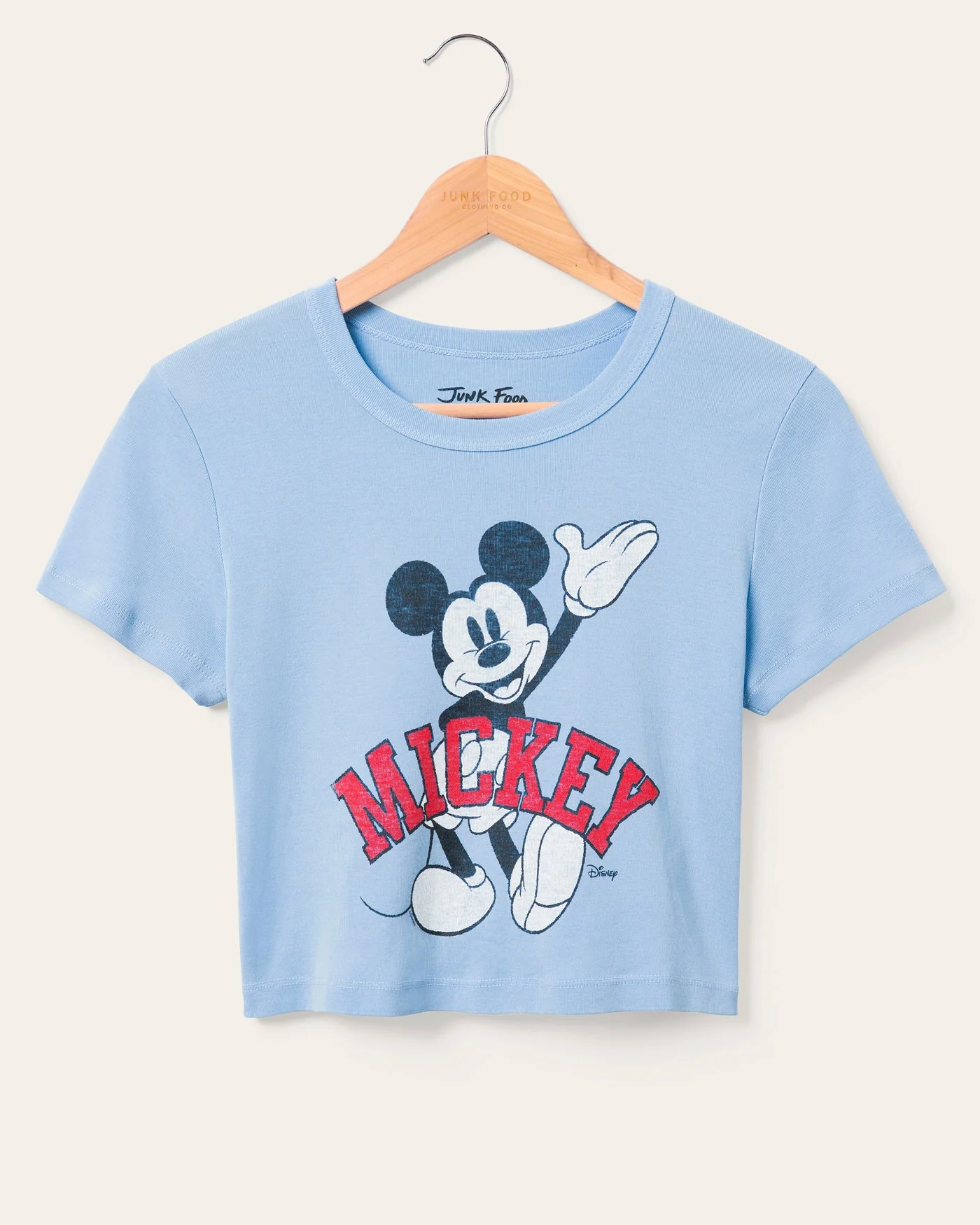 Women's Mickey Wave Baby Tee