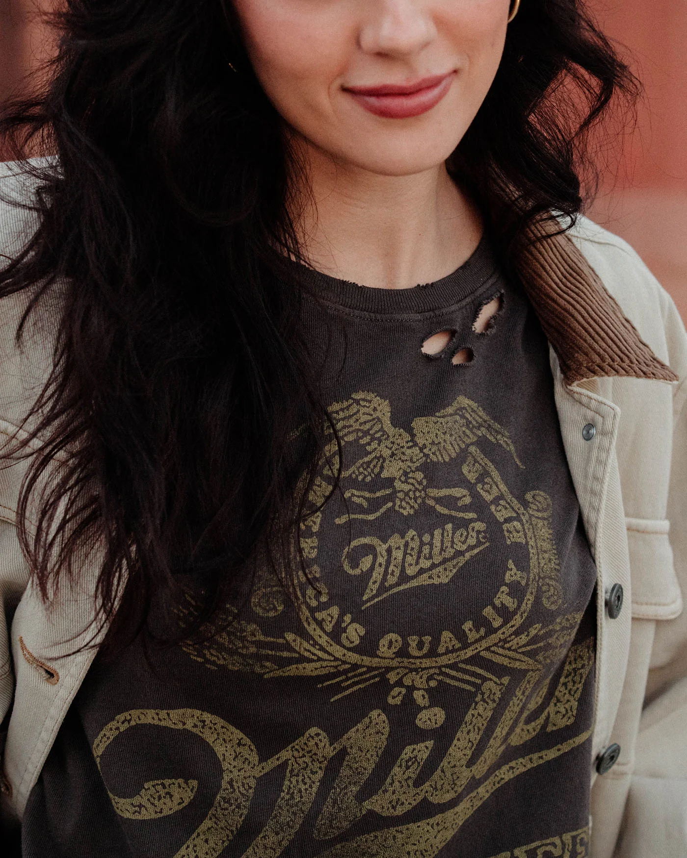Women's Miller High Life Vintage Destroy Tee - Image 3