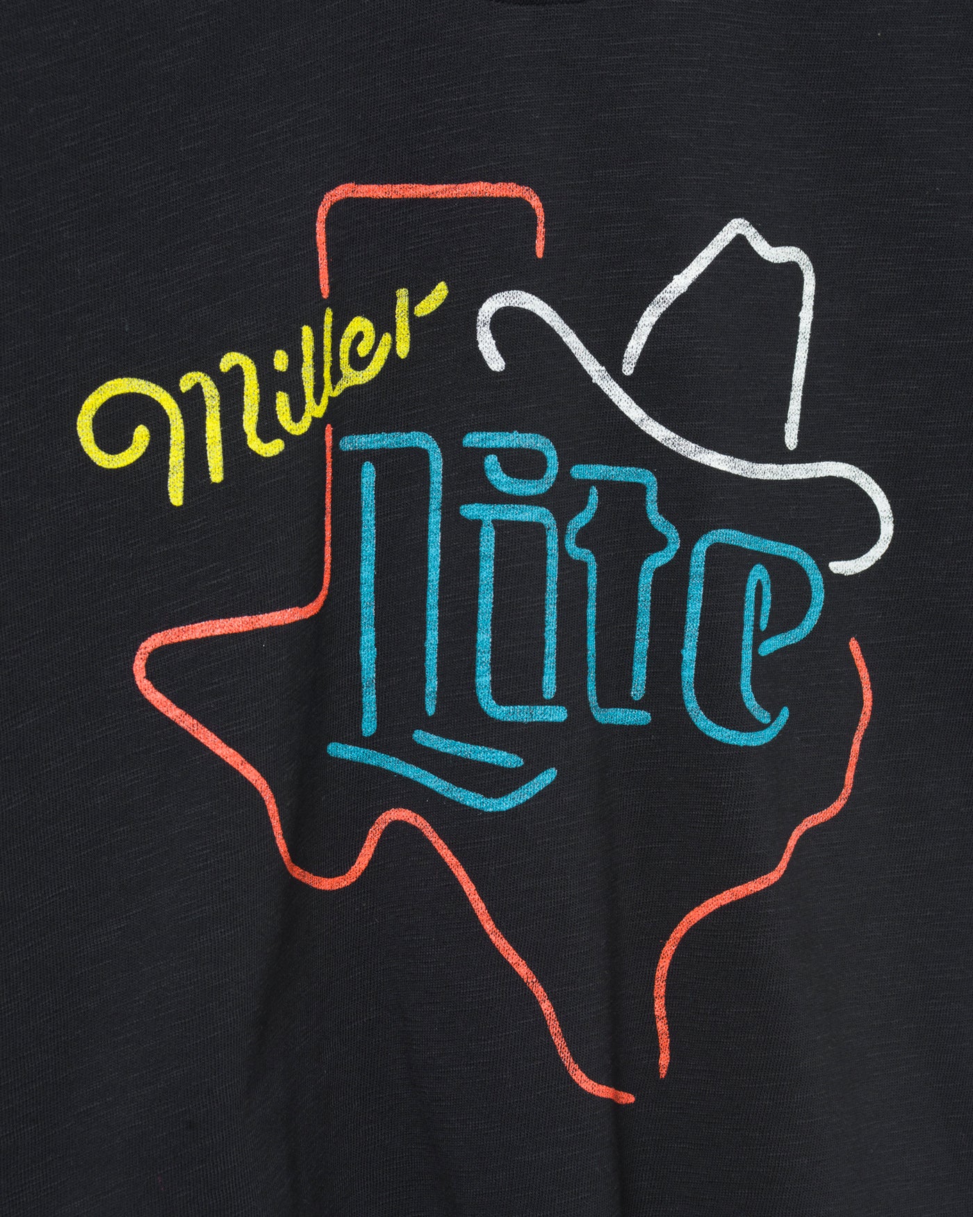 Women's Miller Lite Texas Mock Neck Crop Tee - Image 3