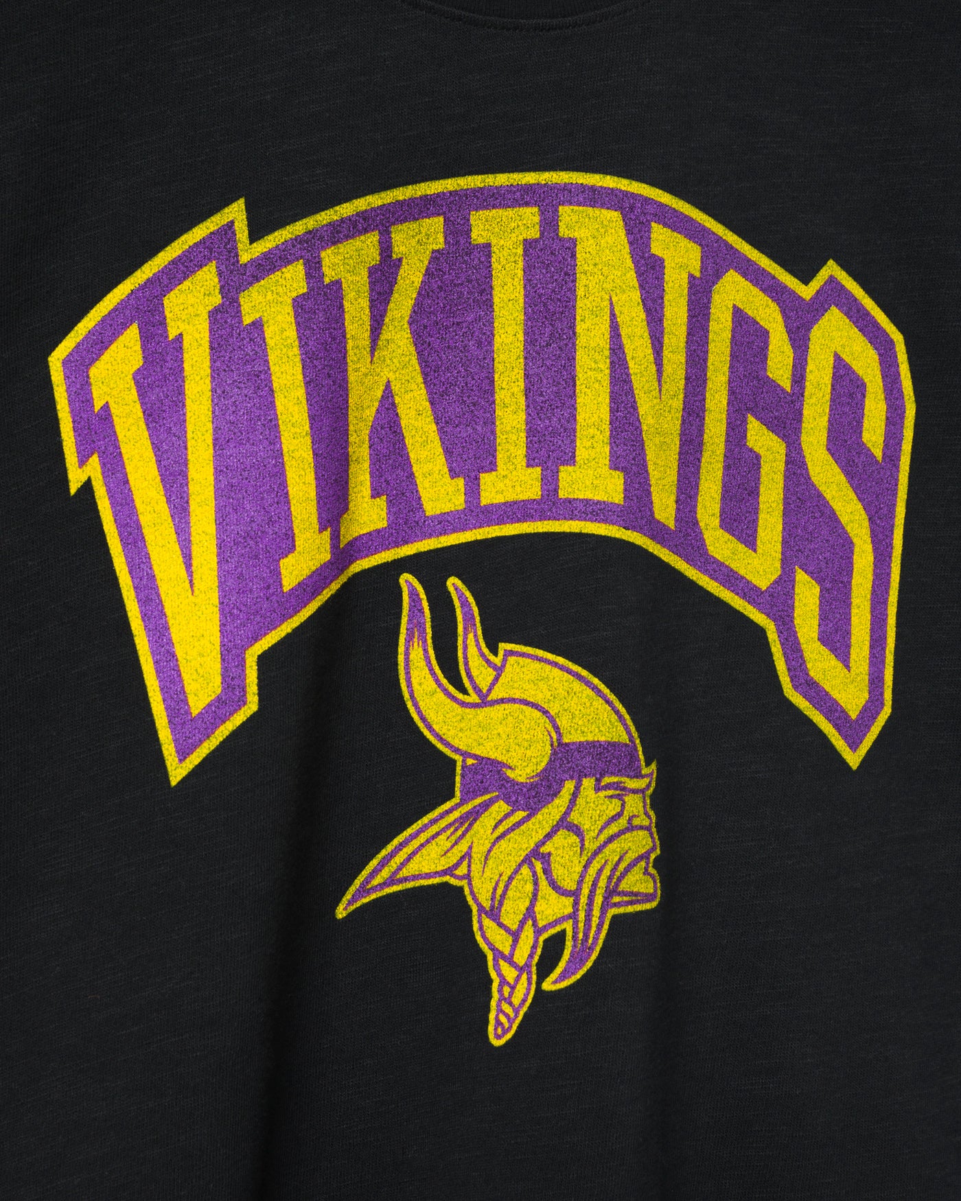 Women's Minnesota Vikings Blitz Mock Neck Crop Tee - Image 3