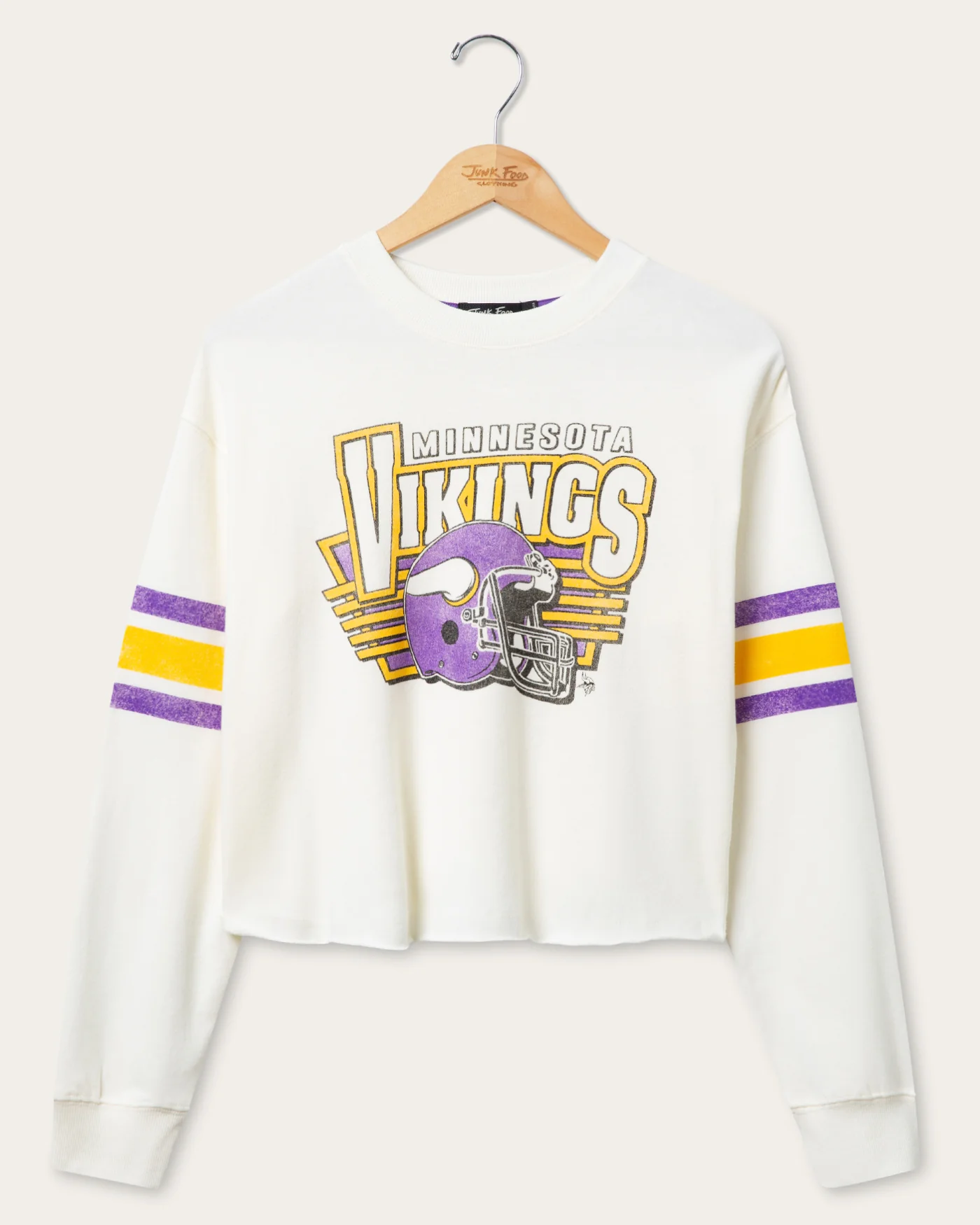 Women's Minnesota Vikings Kickoff Crop Crew Fleece