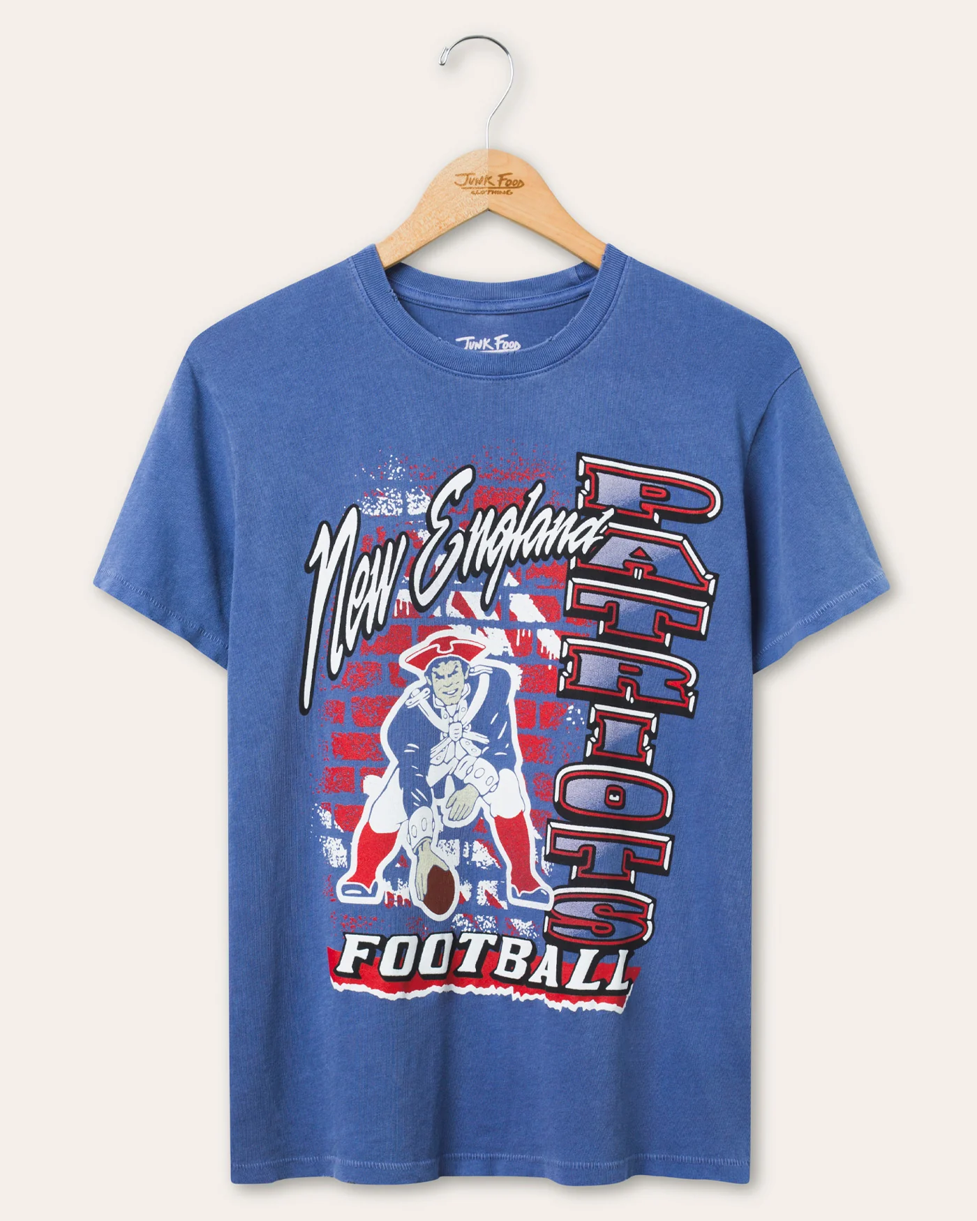 Women's New England Patriots Brick Vintage Tee