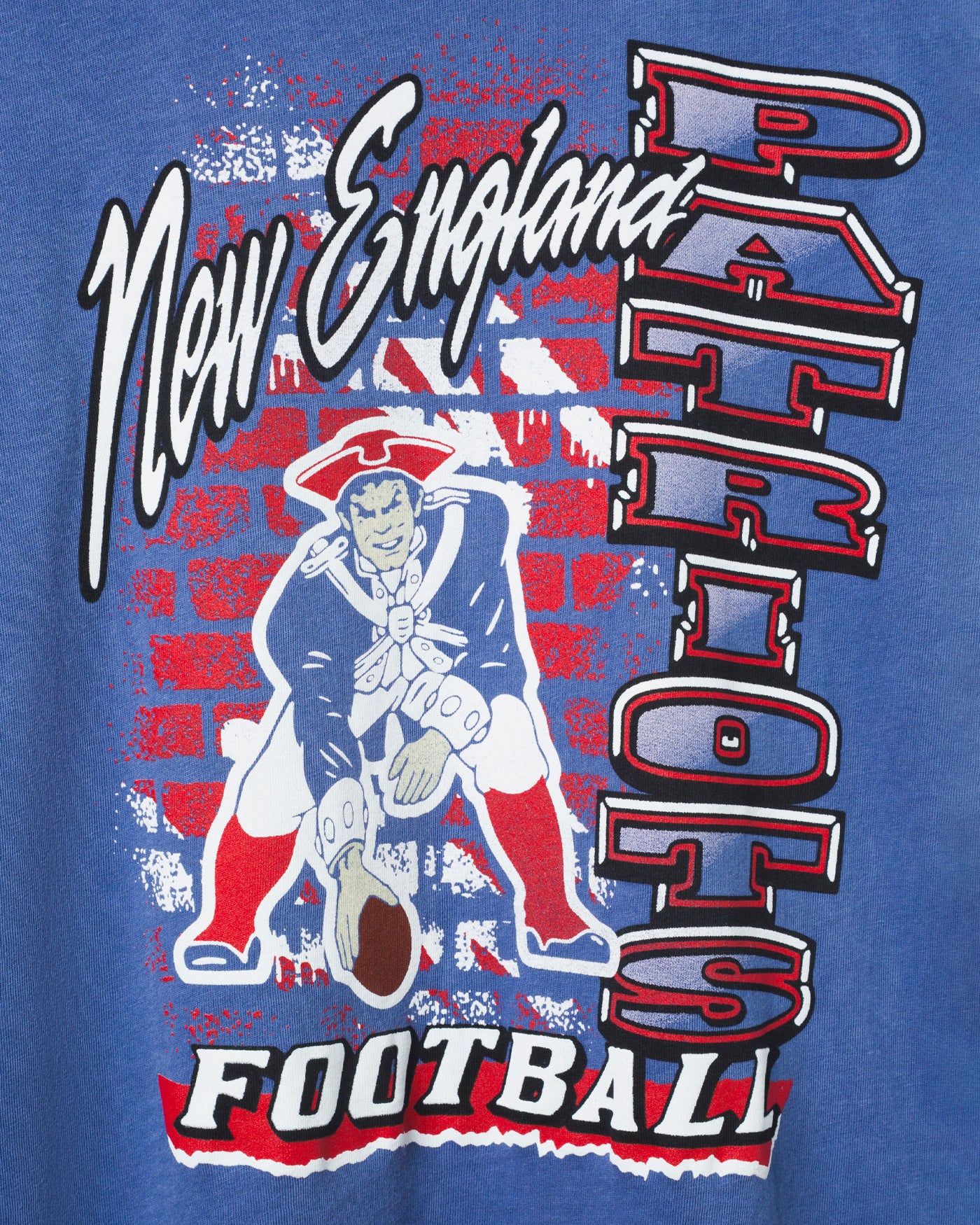 Women's New England Patriots Brick Vintage Tee - Image 5