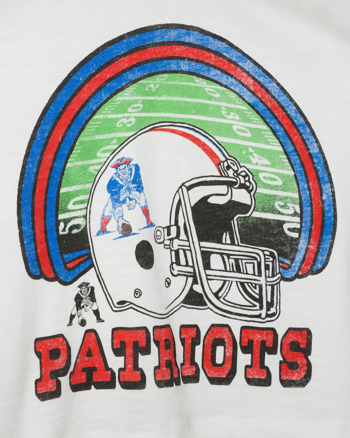 Women's New England Patriots Game Time Mock Neck Crop Tee - Image 5