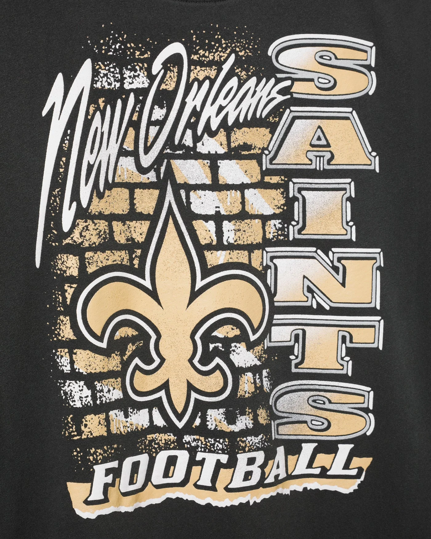 Women's New Orleans Saints Brick Vintage Tee - Image 3