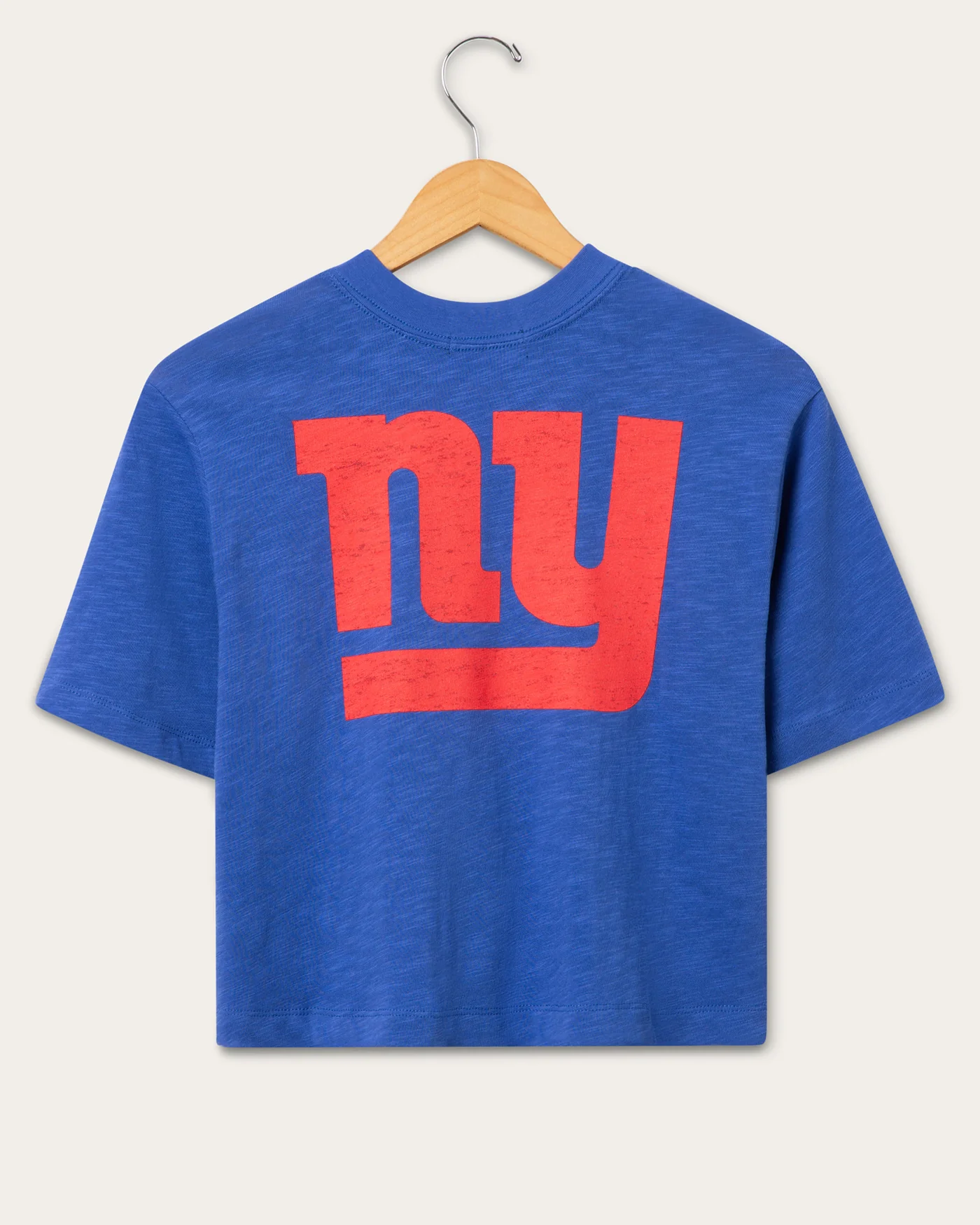 Women's New York Giants Dual Threat Mock Neck Crop Tee - Image 2