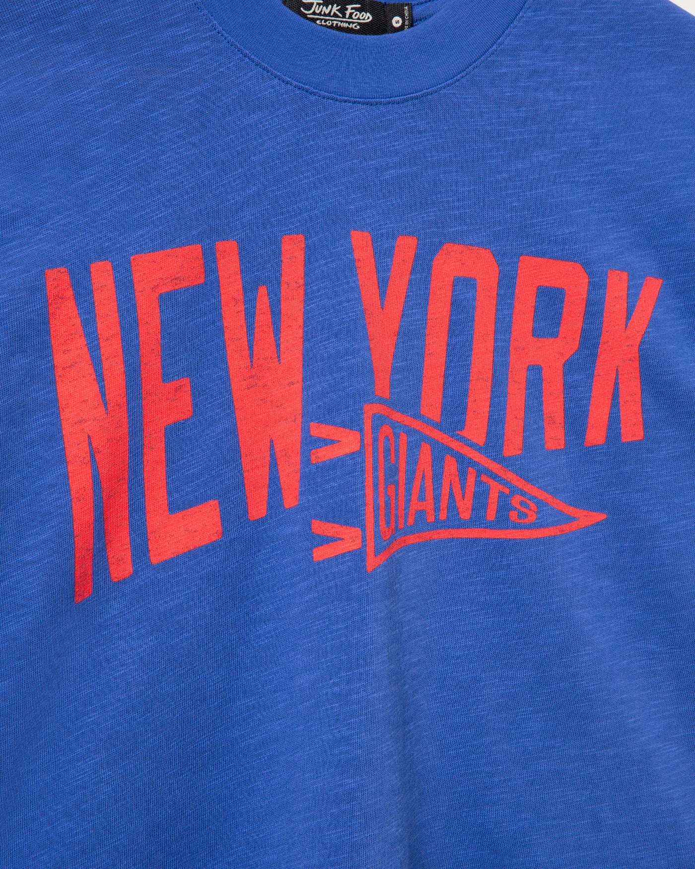 Women's New York Giants Dual Threat Mock Neck Crop Tee - Image 3