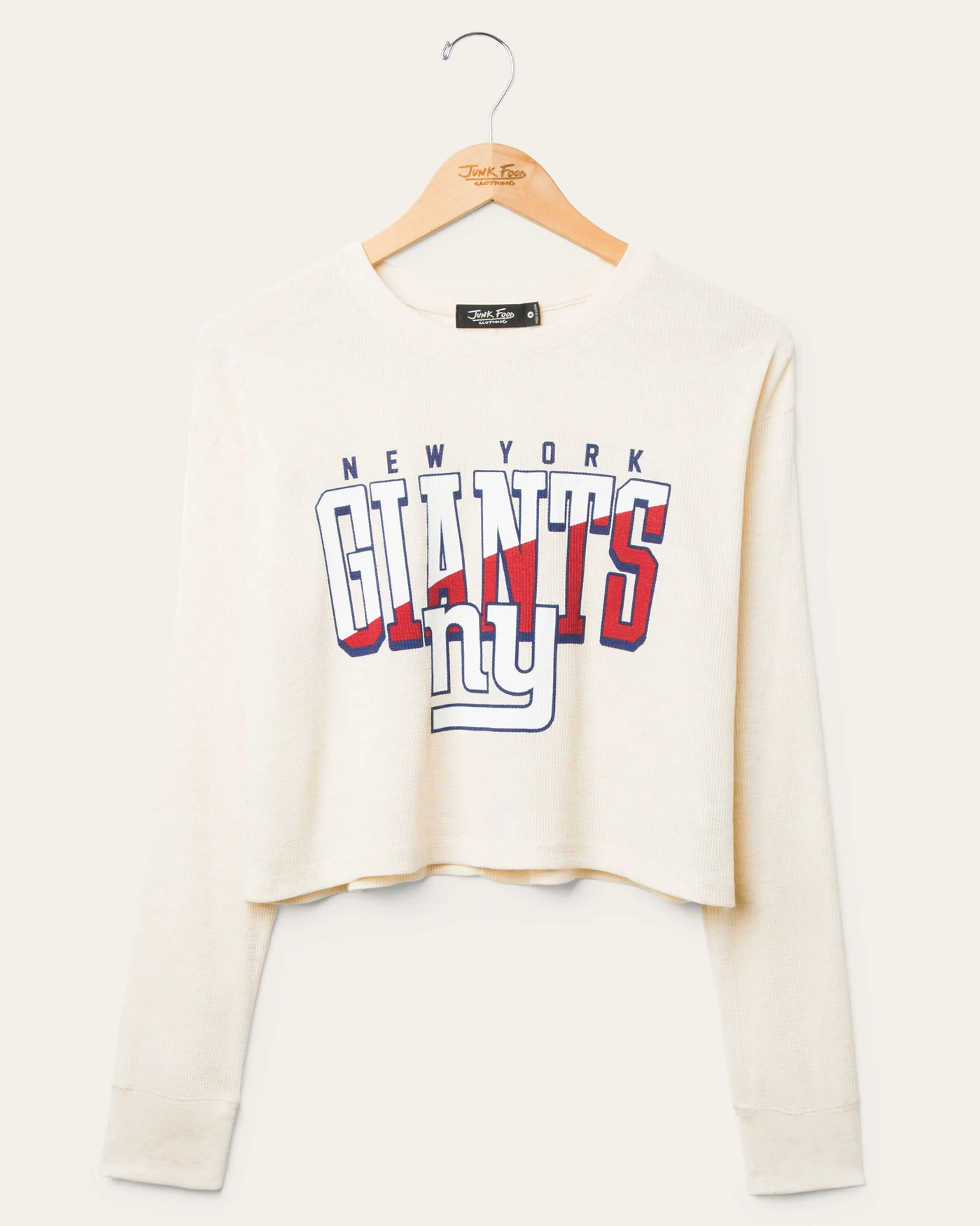 Women's New York Giants Slant Crop Thermal
