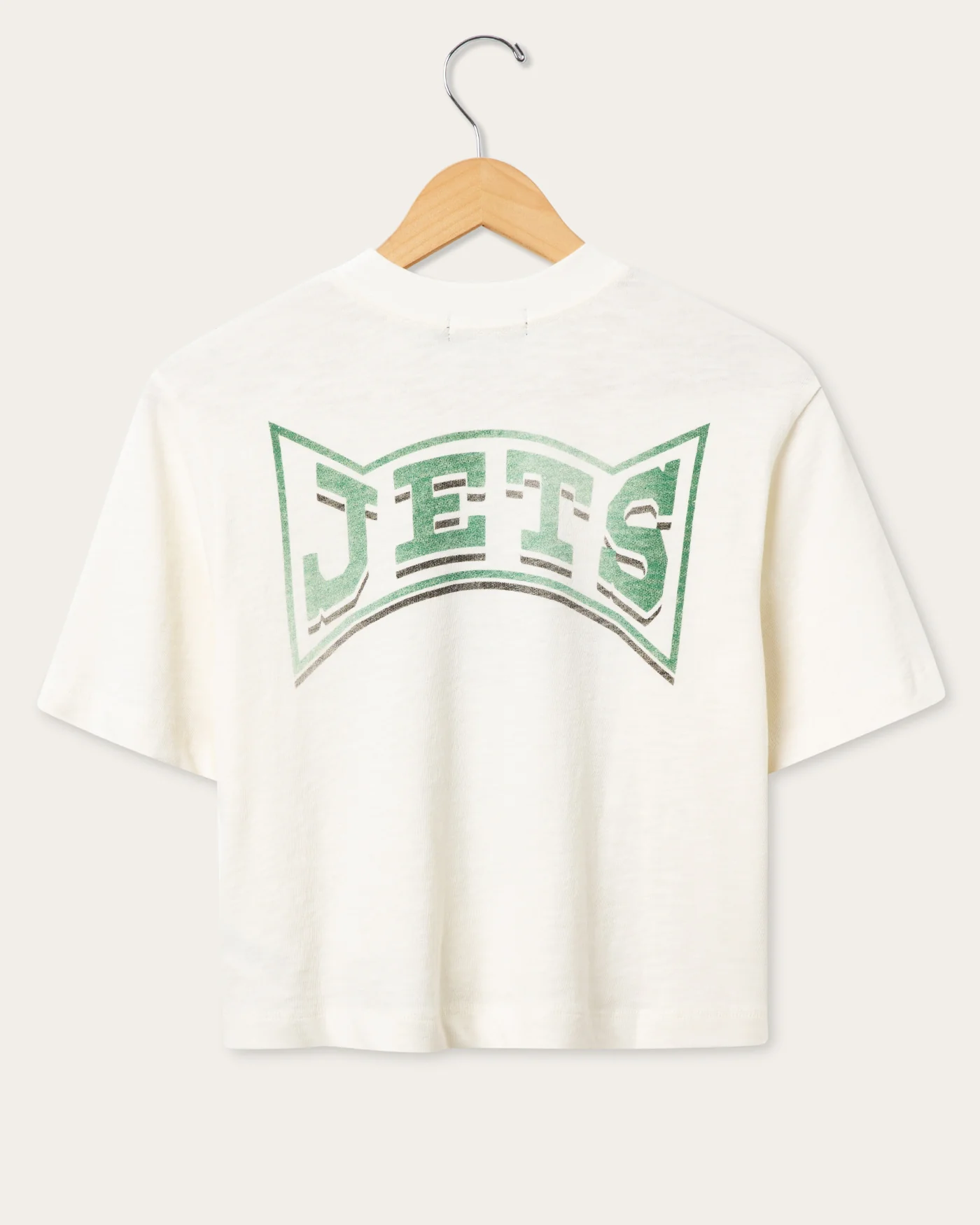 Women's New York Jets Mock Neck Crop Tee - Image 2