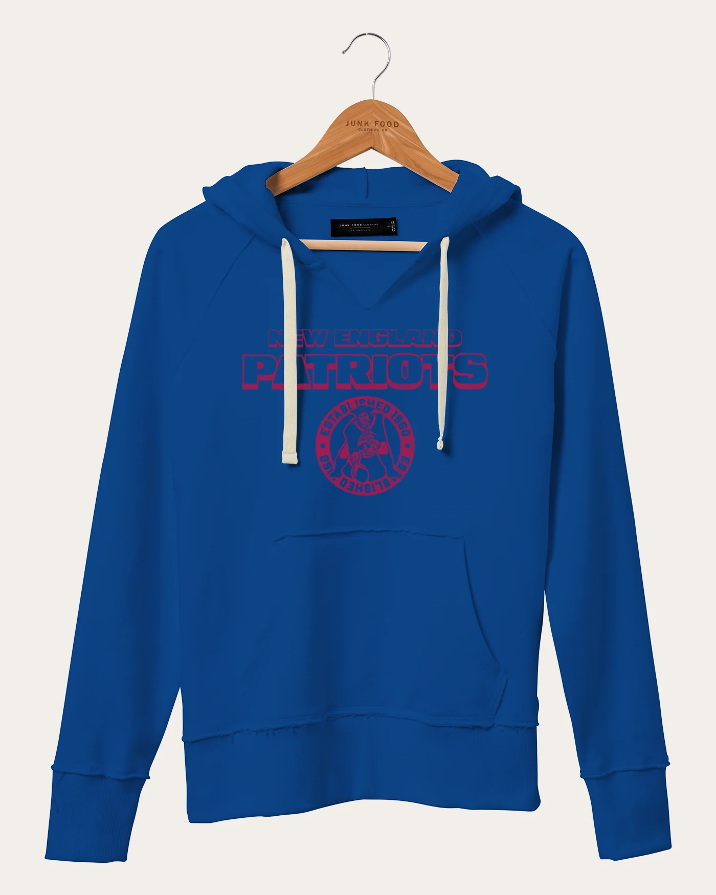 Women's NFL New England Patriots Raw Edge Hoodie