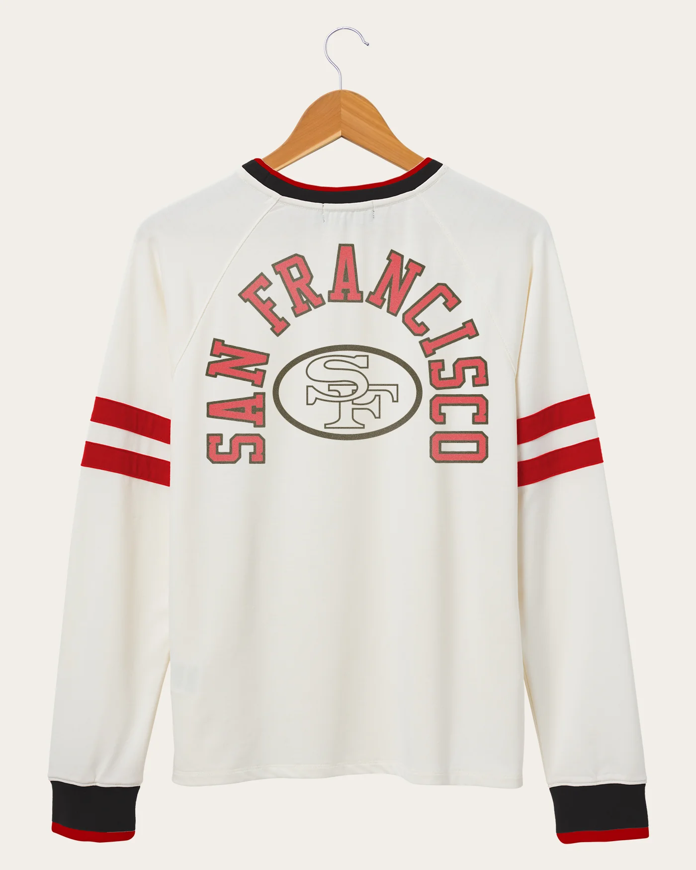 Women's NFL San Francisco 49ers Long Sleeve Football Crew - Image 3