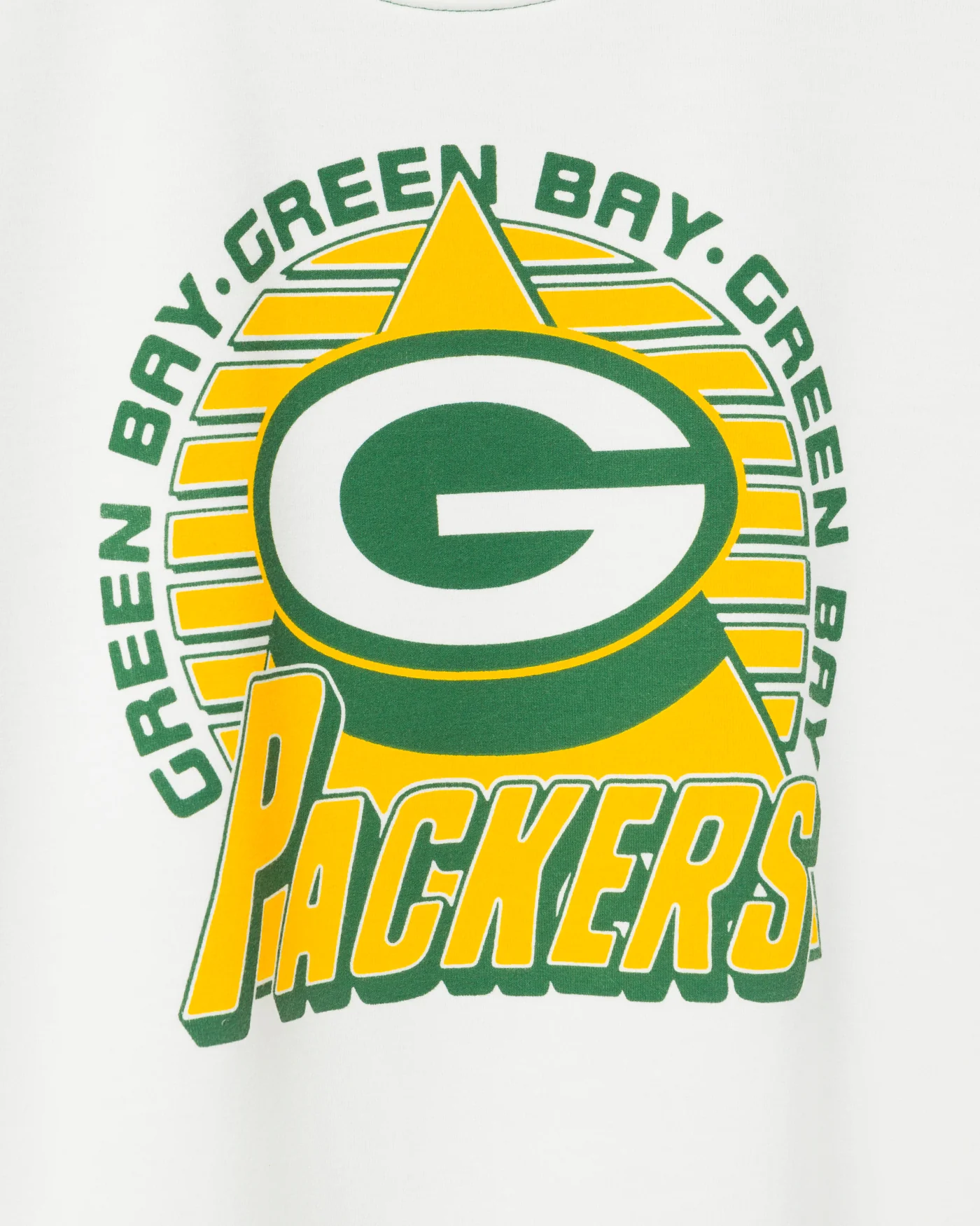 Women's Green Bay Packers Color Block Crop Tee - Image 5