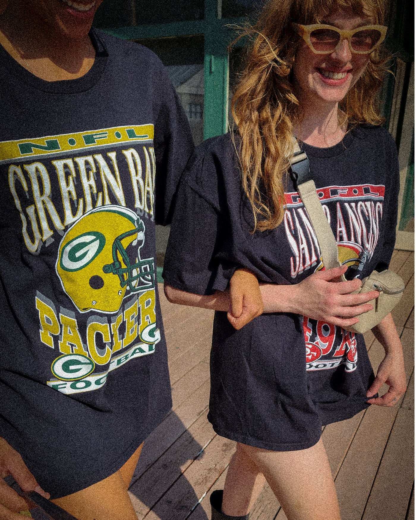 Women's Green Bay Packers Helmet Oversized Oversized Tee Dress - Image 2
