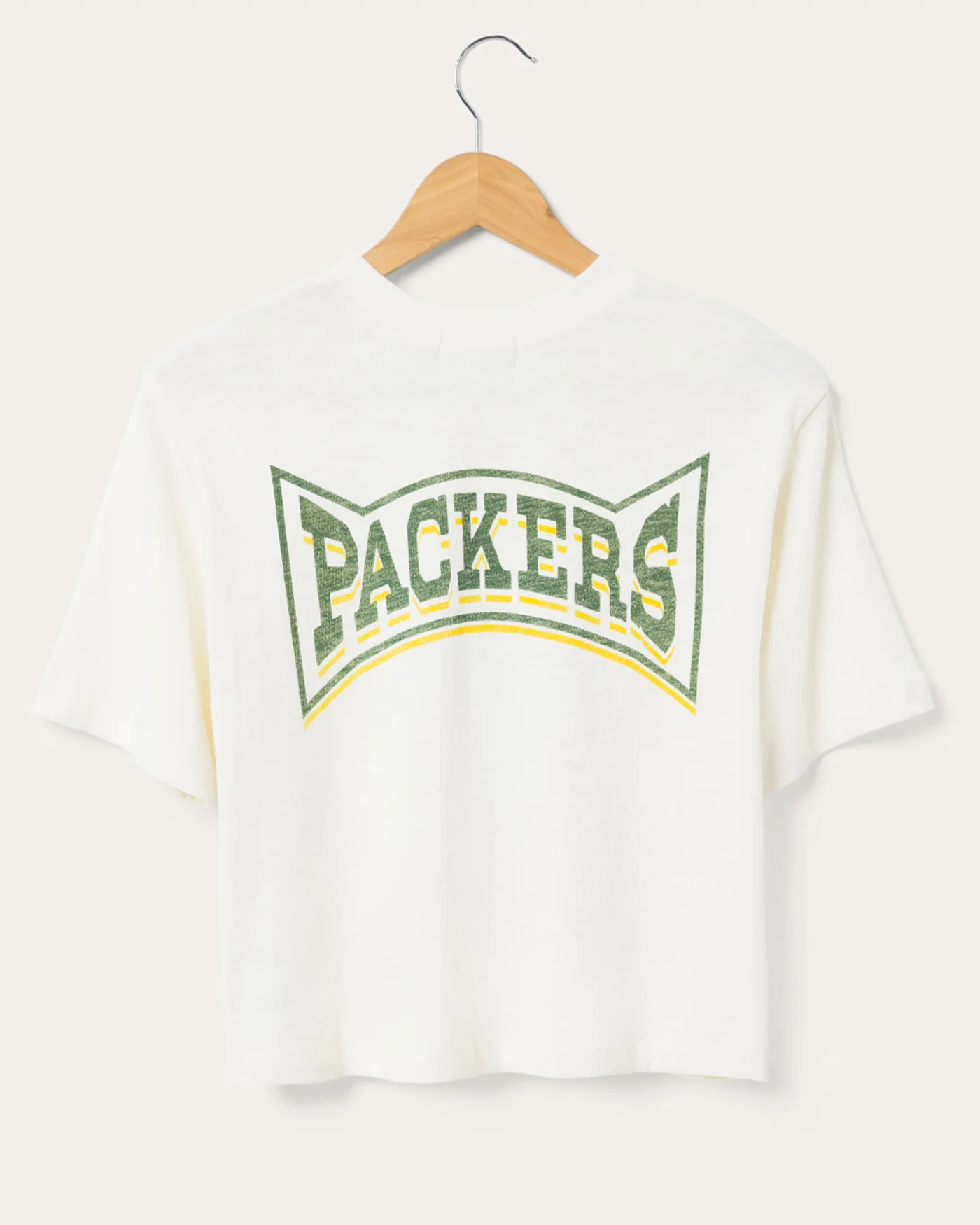 Women's Packers Mock Neck Crop Tee - Image 4