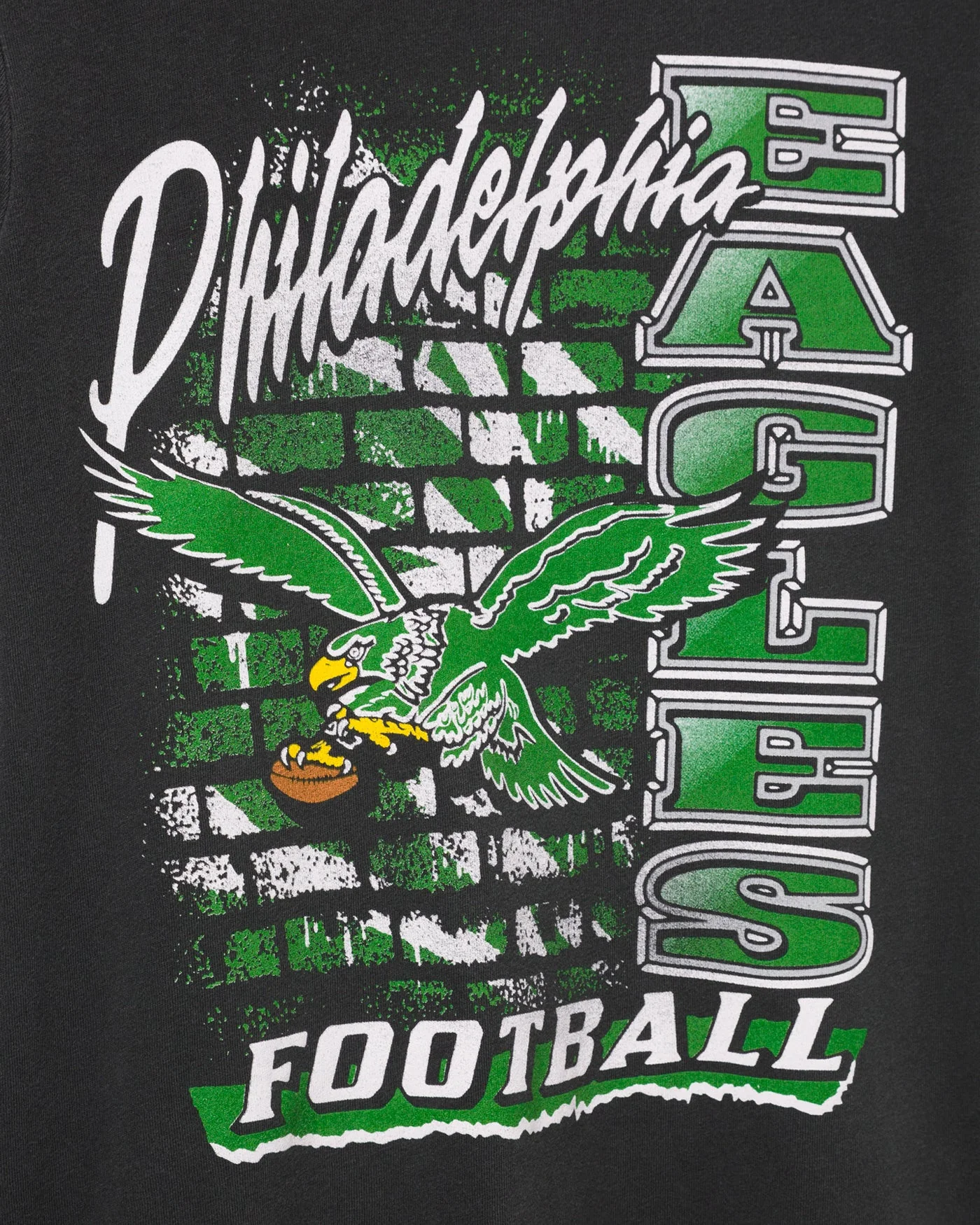 Women's Philadelphia Eagles Brick Vintage Tee - Image 3