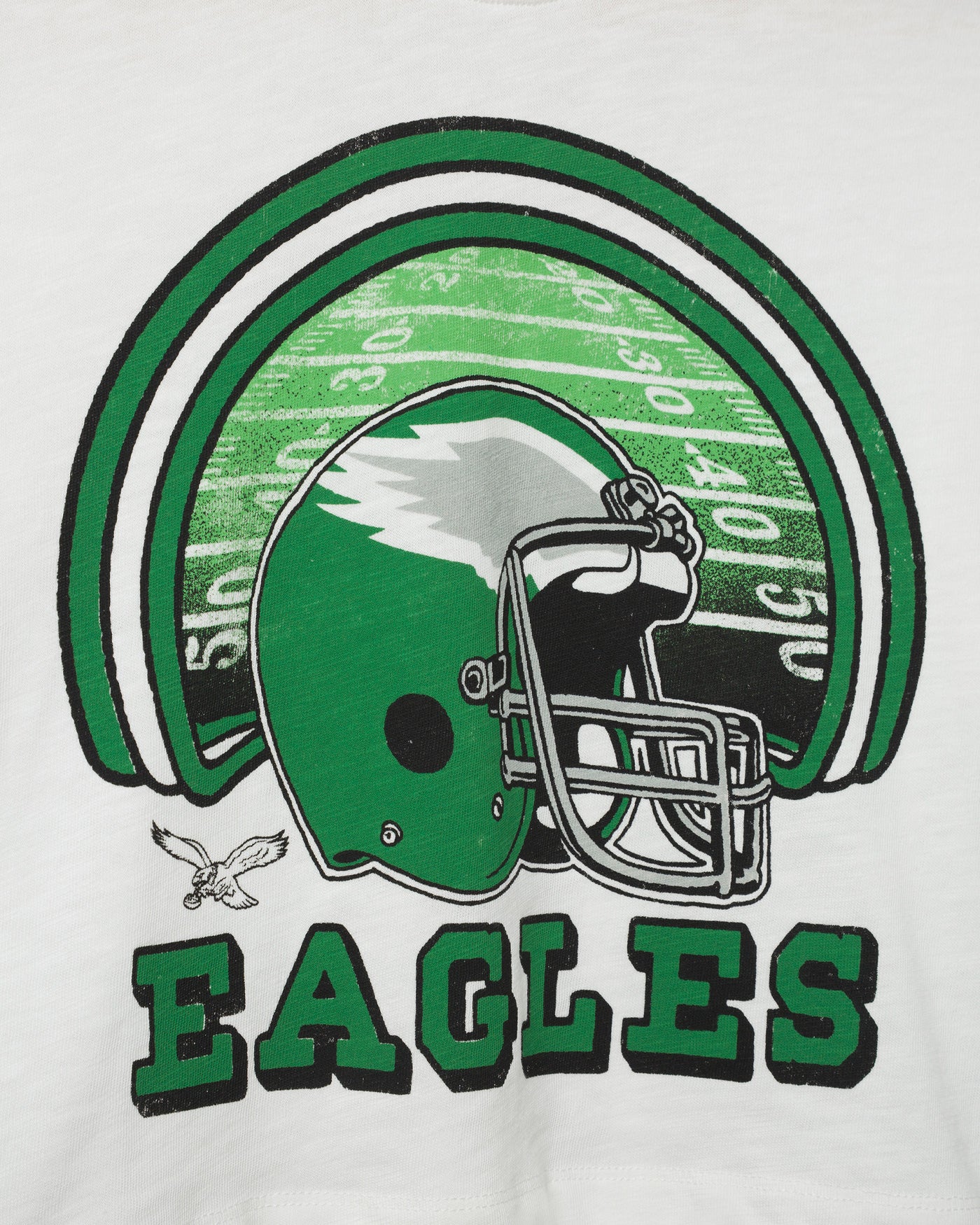 Women's Philadelphia Eagles Game Time Mock Neck Crop Tee - Image 5