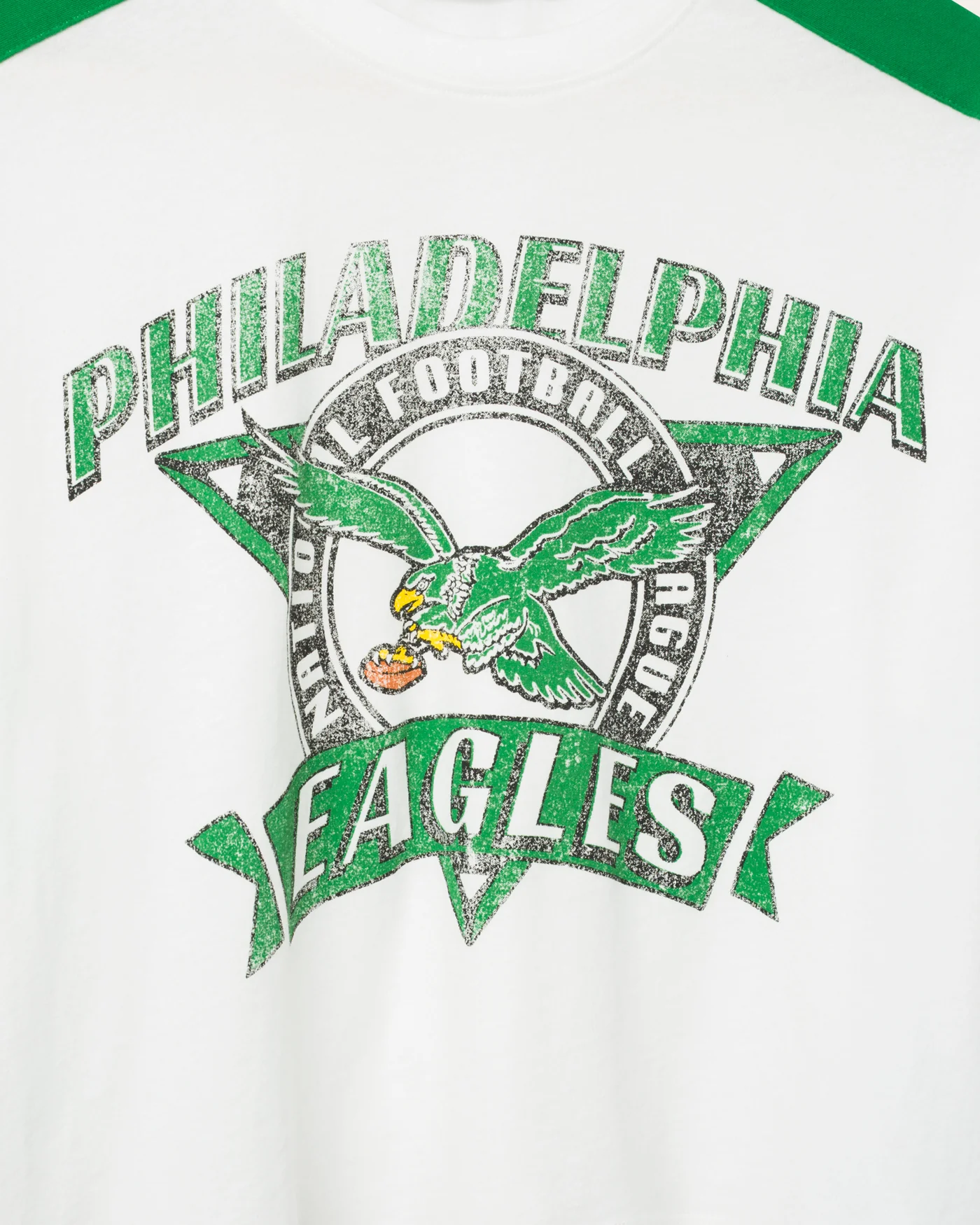 Women's Philadelphia Eagles Striped Crop Tee - Image 5