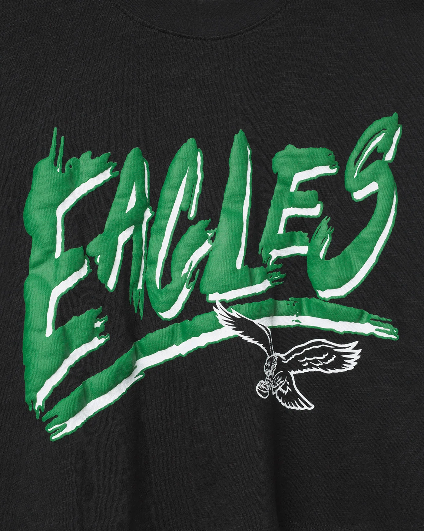 Women's Philadelphia Eagles Thrill Mock Neck Crop Tee - Image 3