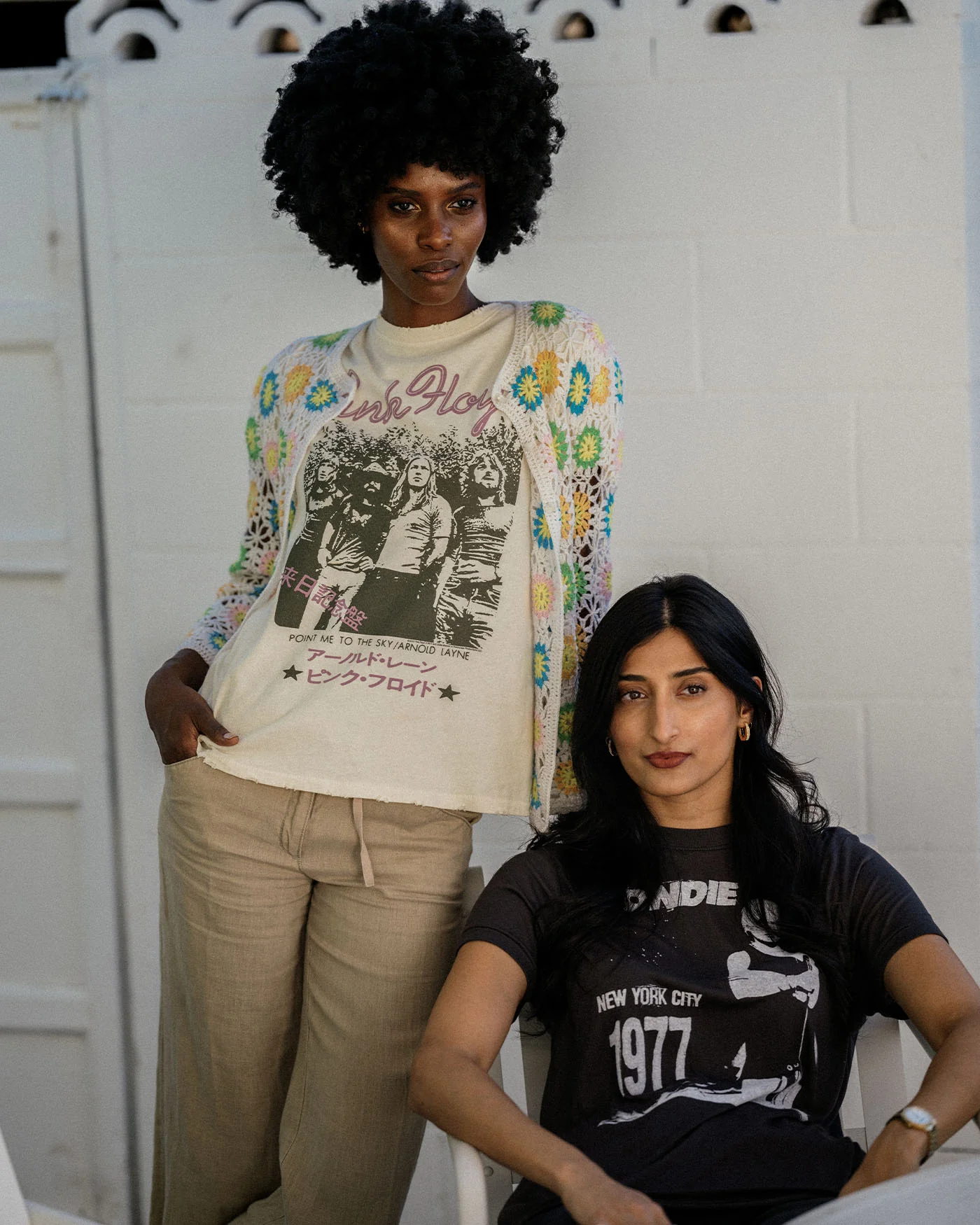 Women's Pink Floyd Point Me To The Sky Vintage Tee - Image 3