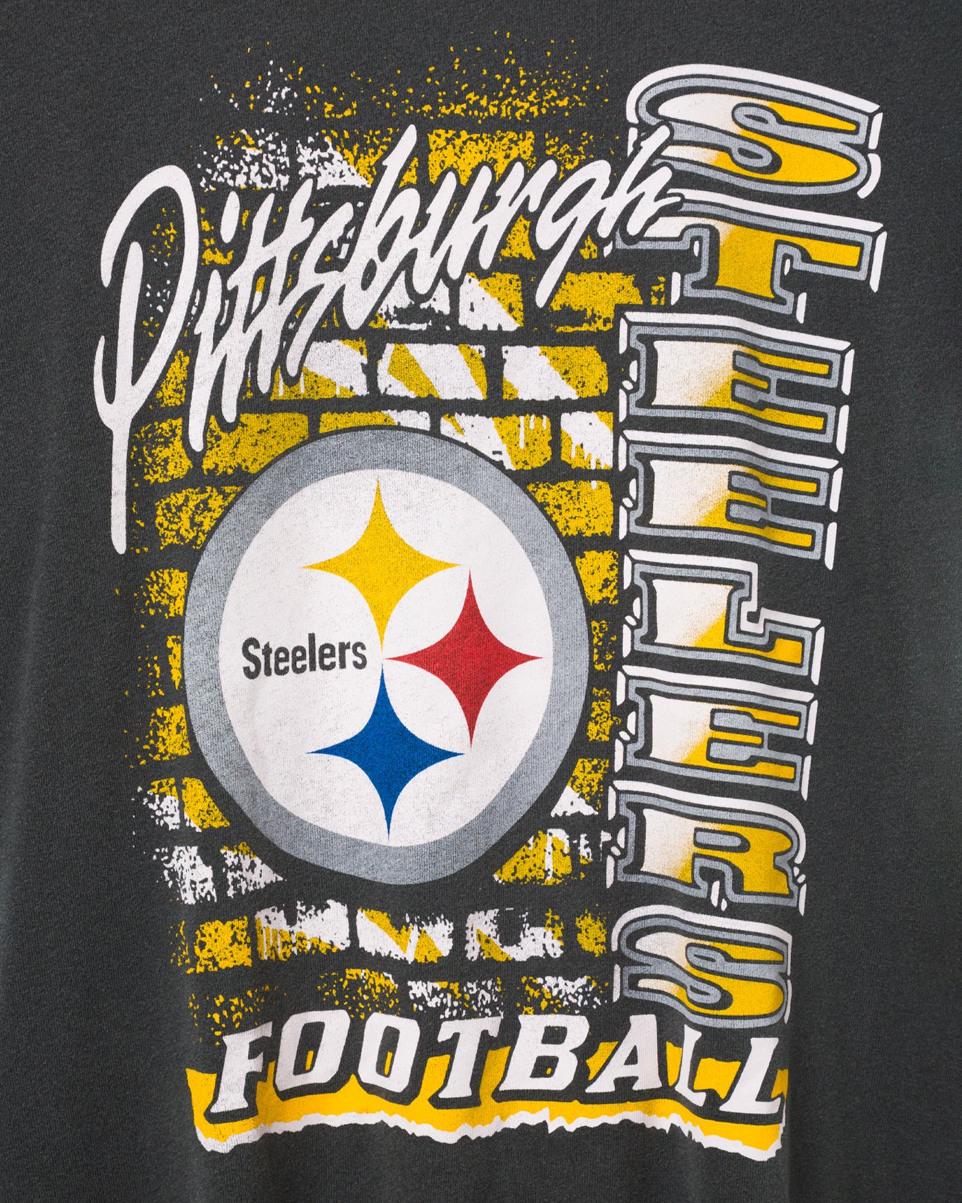 Women's Pittsburgh Steelers Brick Vintage Tee - Image 3