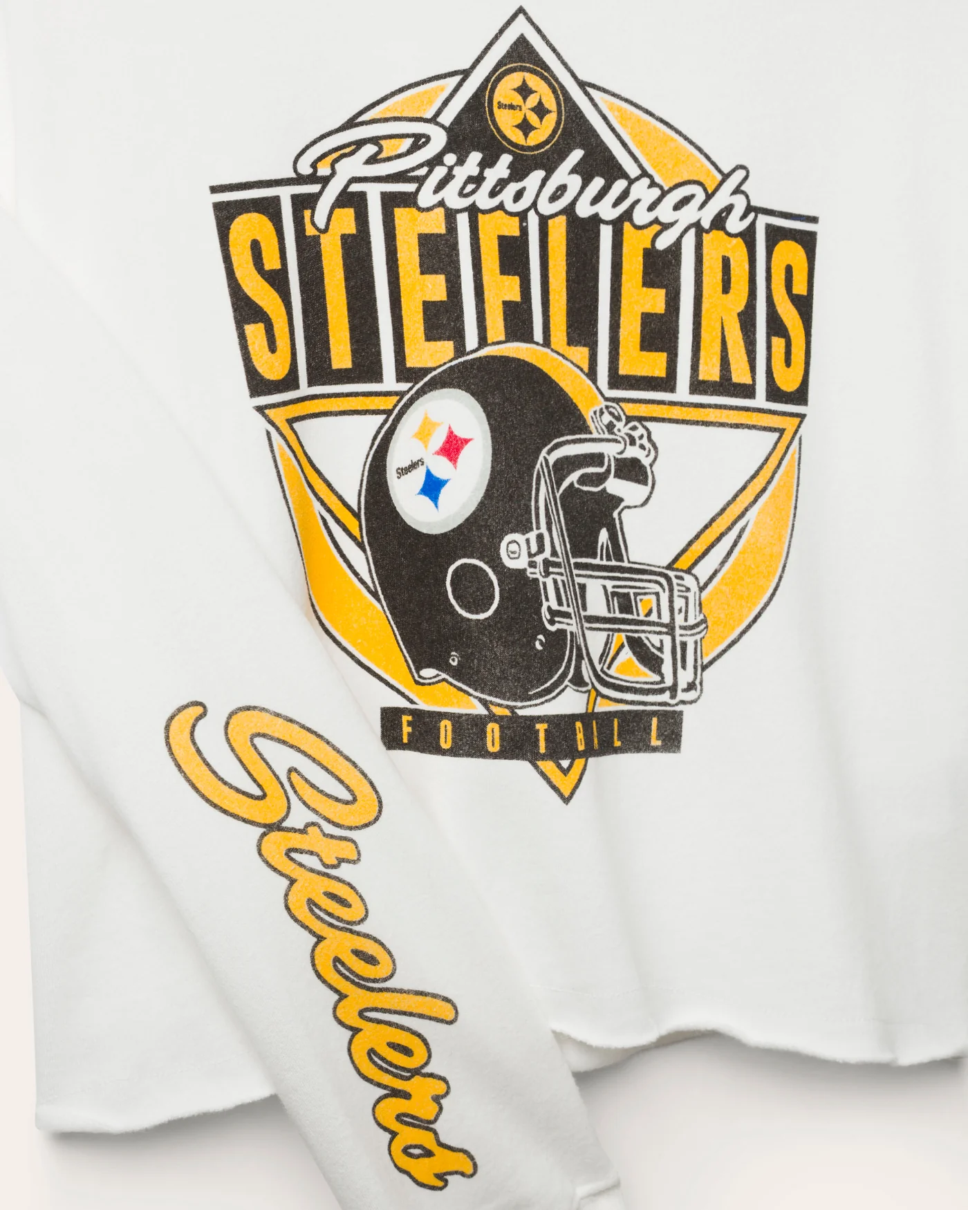 Women's Pittsburgh Steelers Helmet Crop Fleece - Image 5