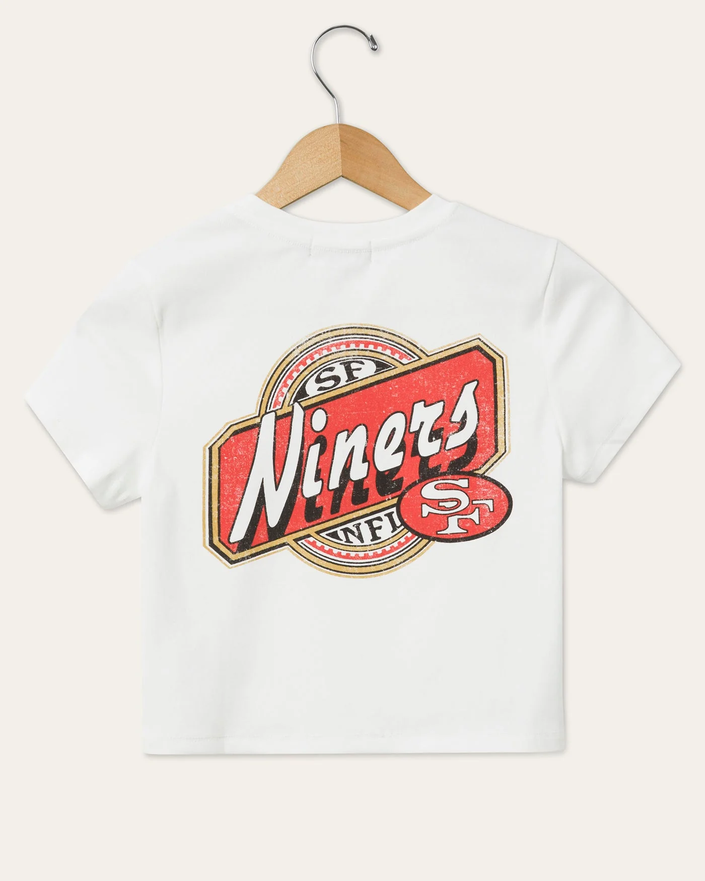 Women's San Francisco 49ers Cheers Baby Tee - Image 2