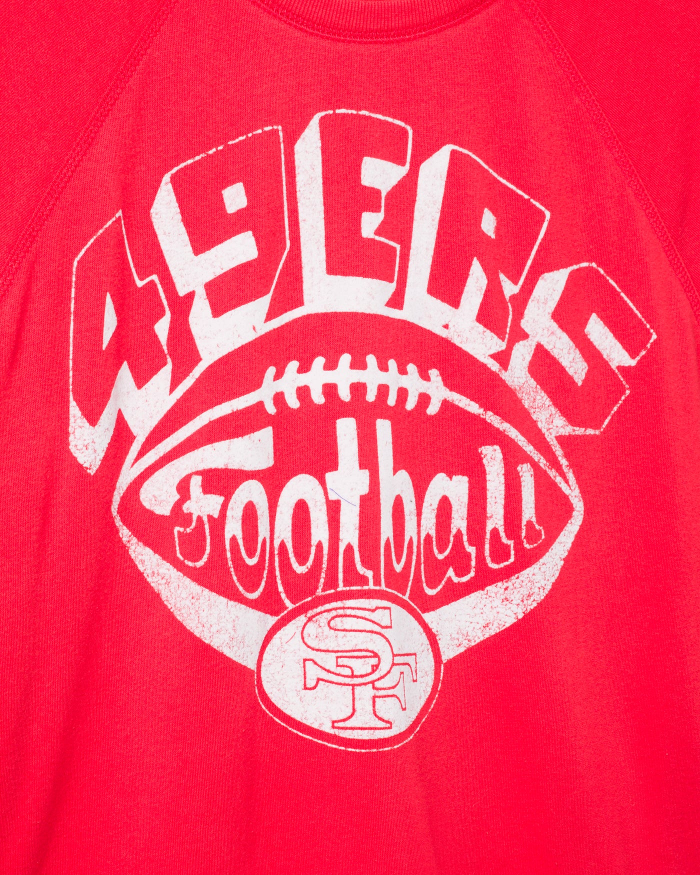 Women's San Francisco 49ers Football Raglan Crew Fleece - Image 3