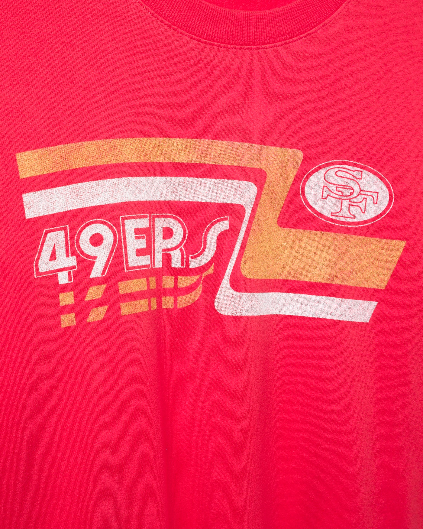 Women's San Francisco 49ers Retro Crop Fleece - Image 3