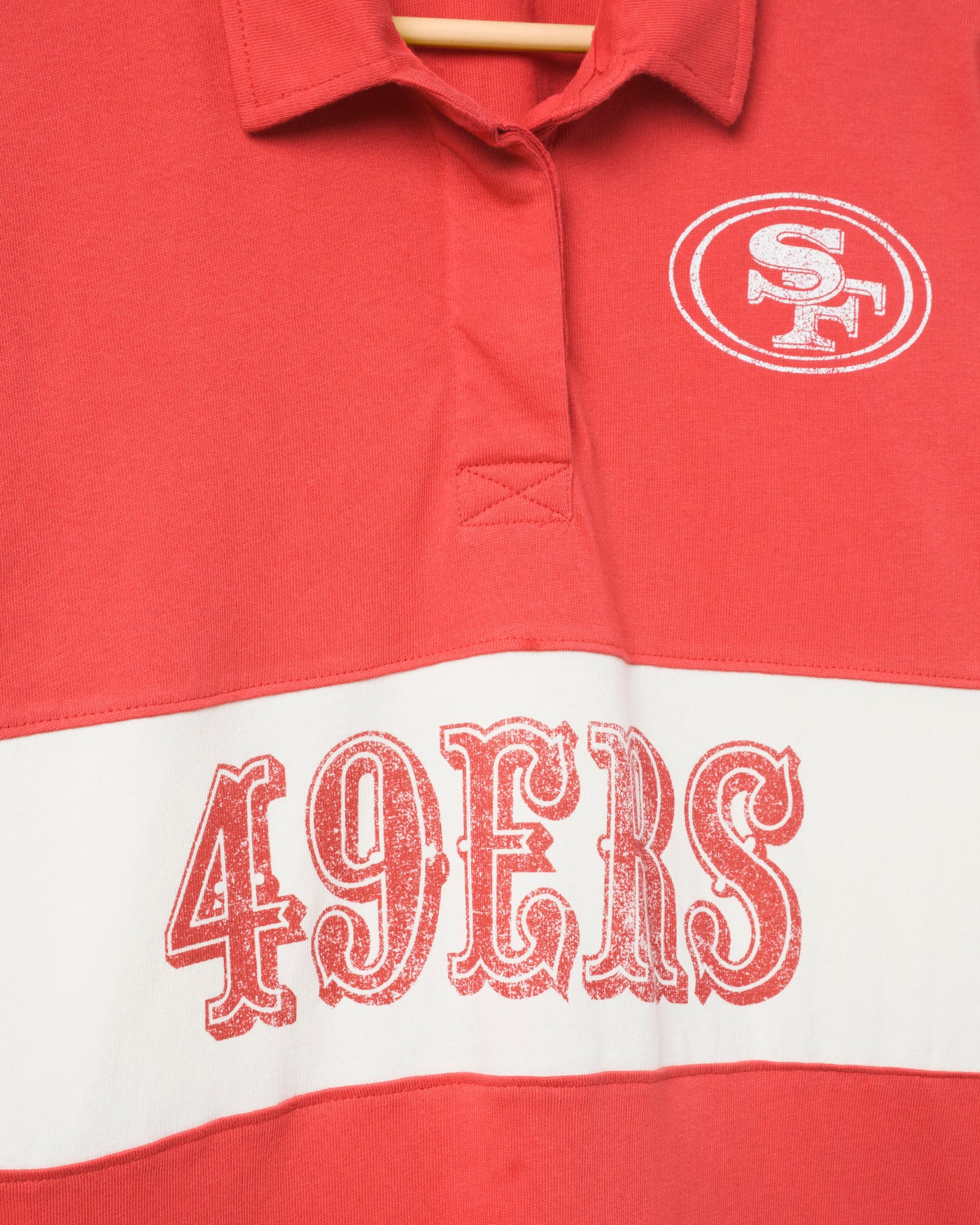Women's San Francisco 49ers Rugby Long Sleeve - Image 3