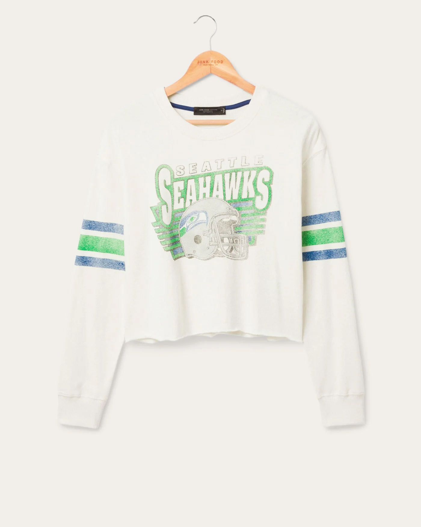 Women's Seattle Seahawks Kickoff Crop Crew Fleece