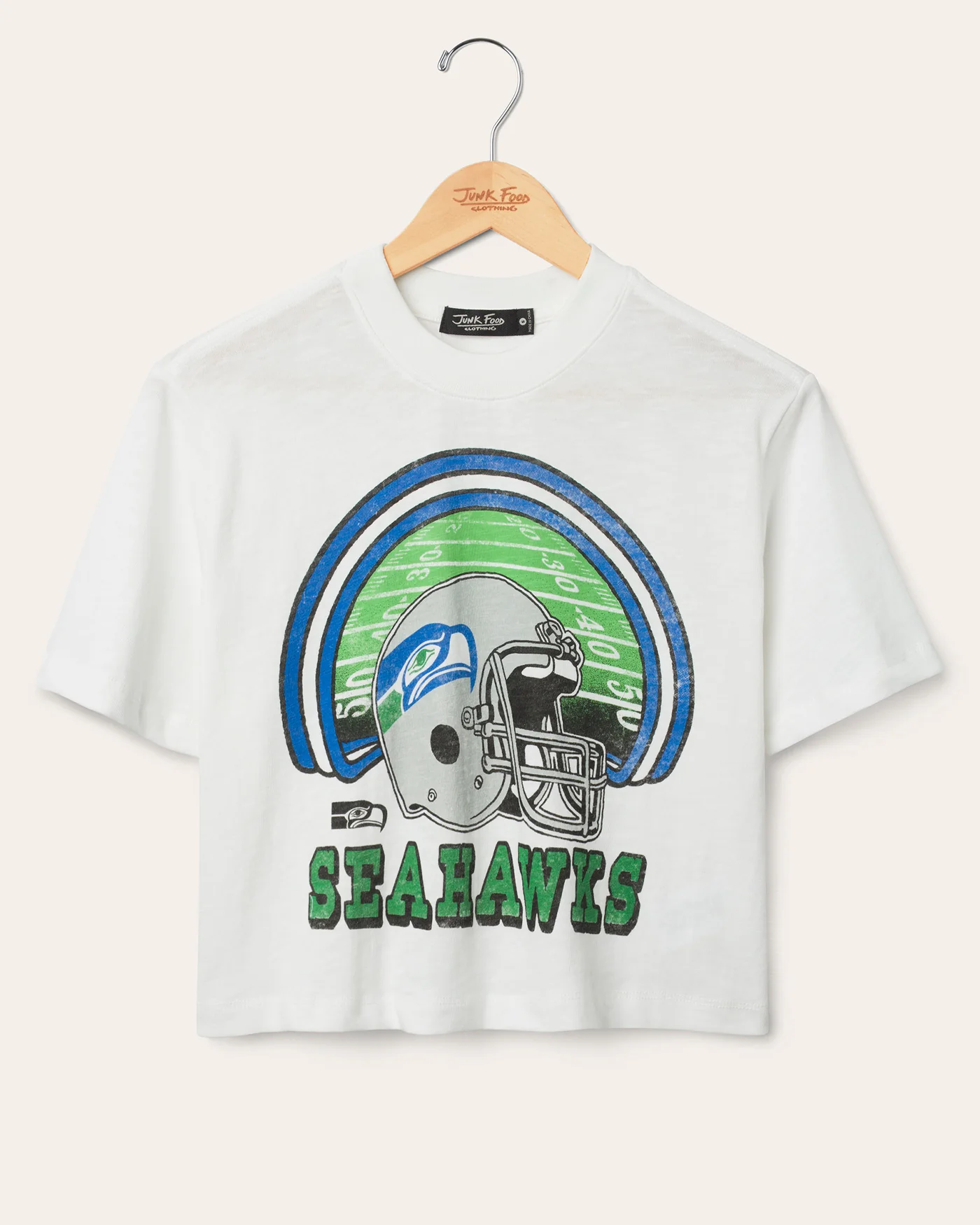 Women's Seattle Seahawks Game Time Mock Neck Crop Tee