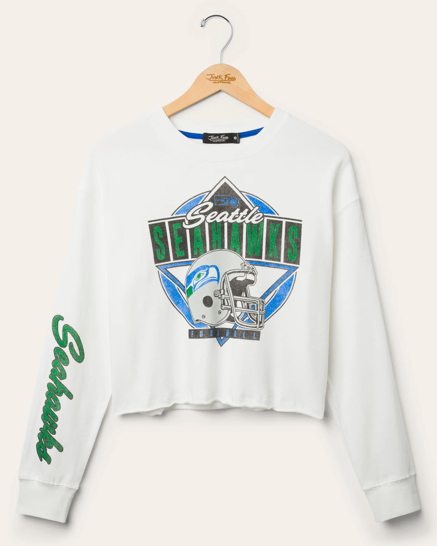 Women's Seattle Seahawks Helmet Crop Fleece