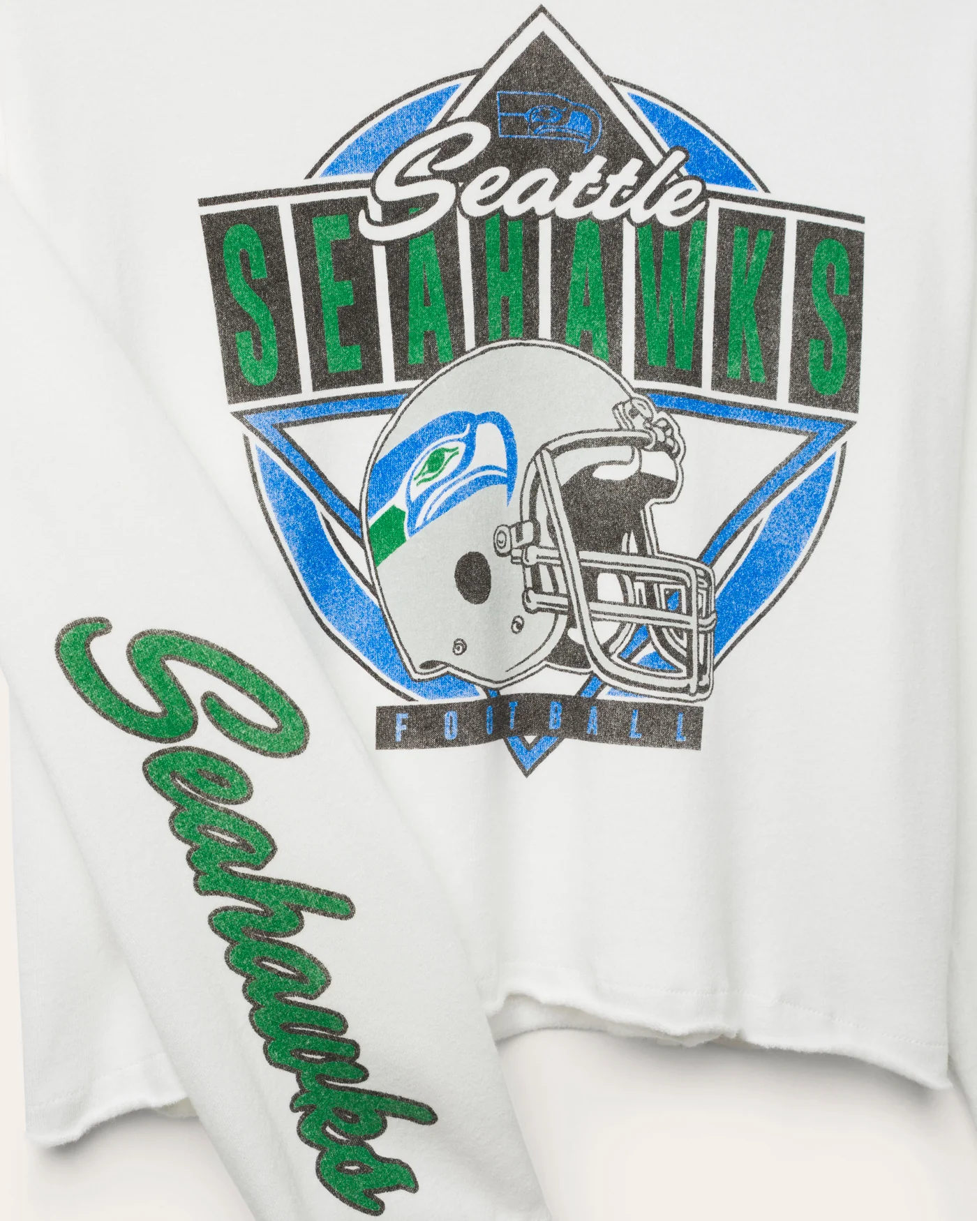 Women's Seattle Seahawks Helmet Crop Fleece - Image 5