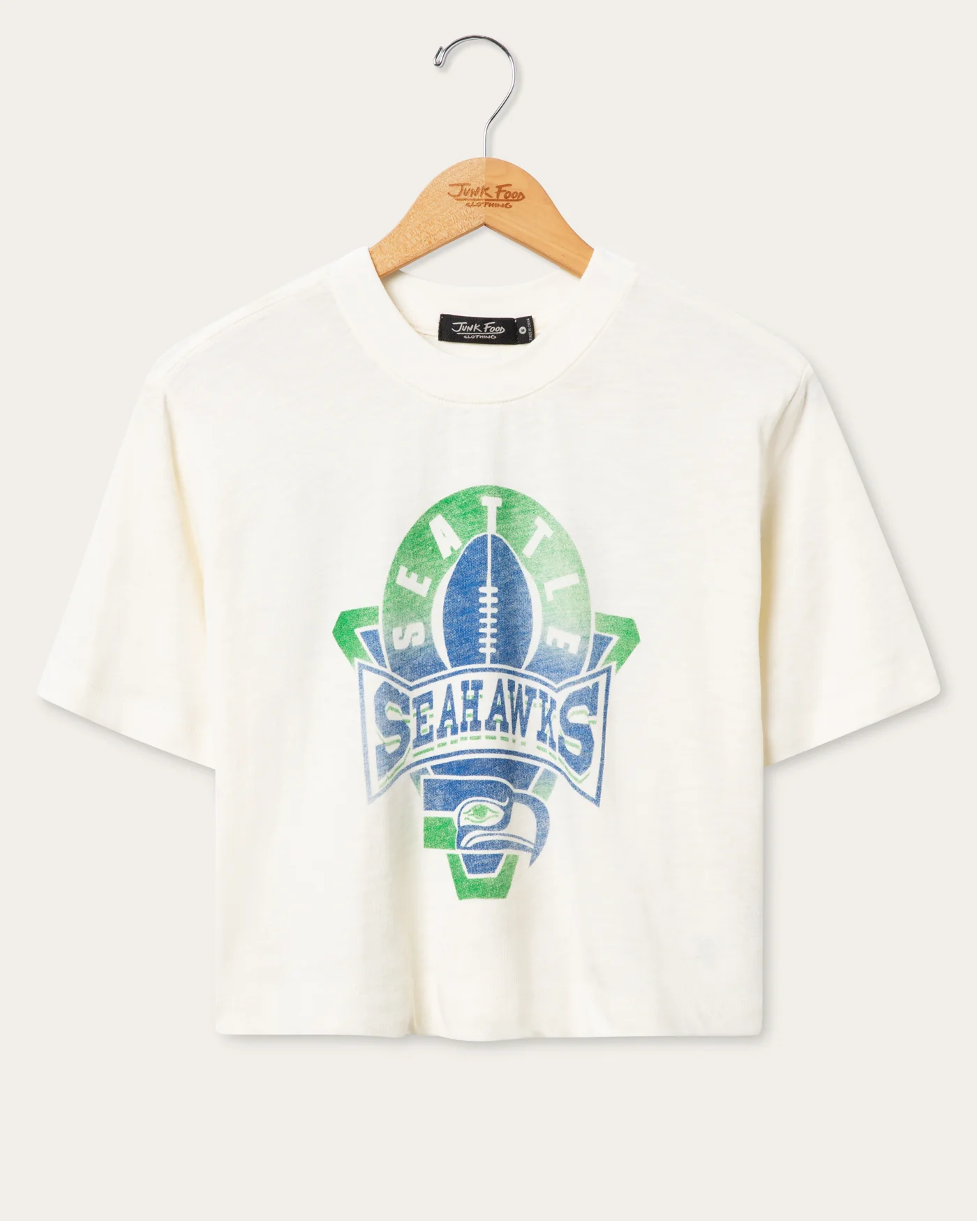 Women's Seattle Seahawks Mock Neck Crop Tee
