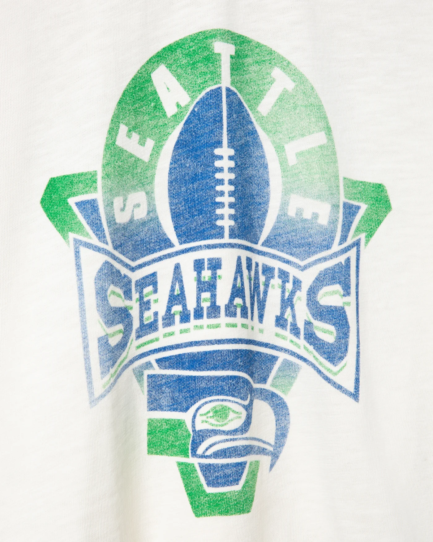 Women's Seattle Seahawks Mock Neck Crop Tee - Image 3