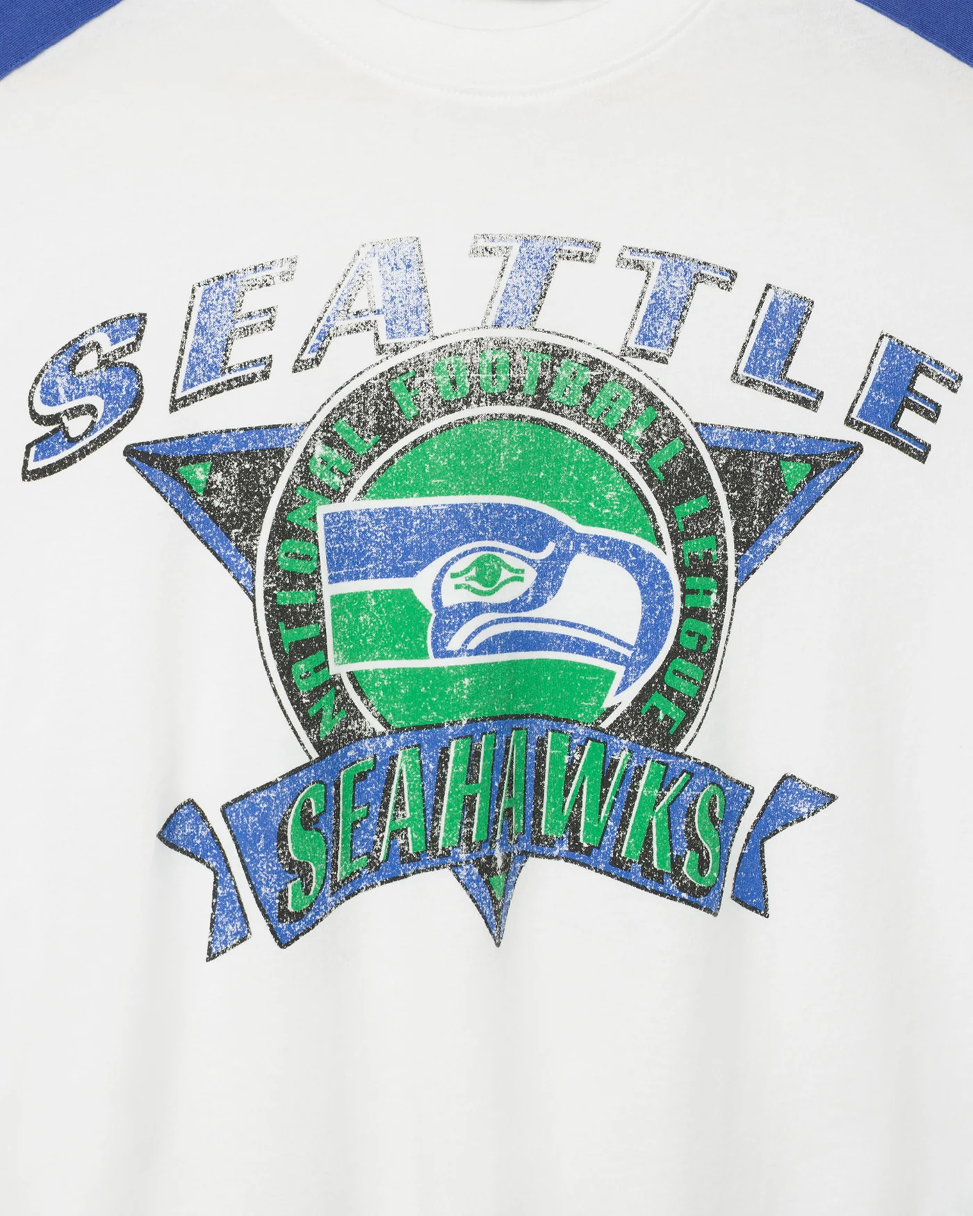 Women's Seattle Seahawks Striped Crop Tee - Image 3
