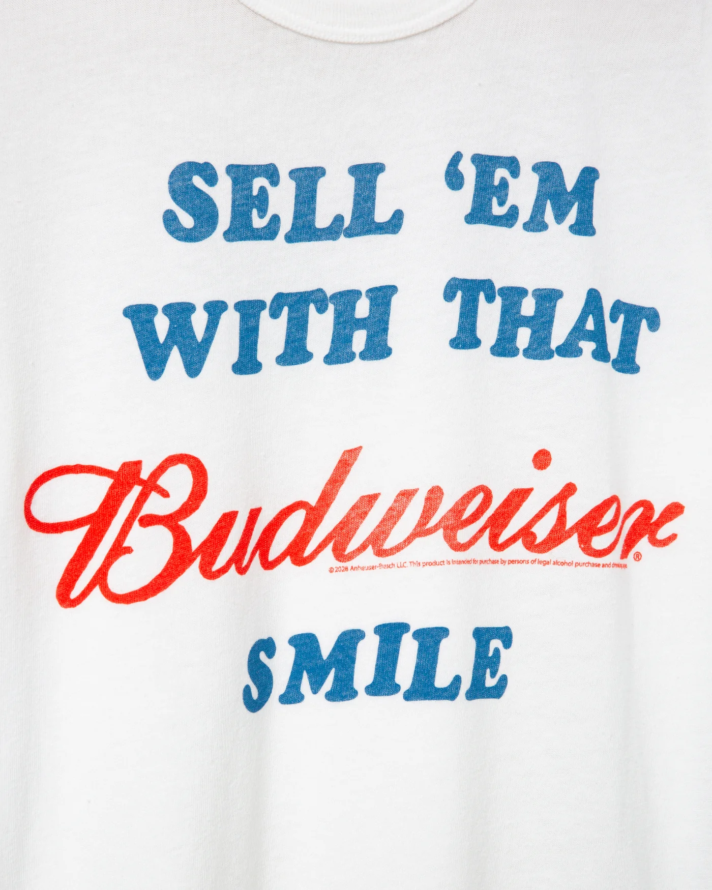 Women's Sell 'Em With That Budweiser Smile Original Tee - Image 4